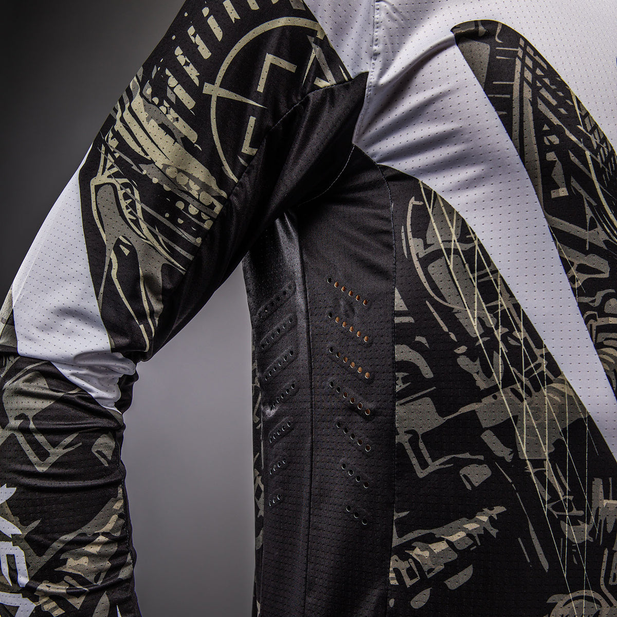 Venum MX Elite Camiseta de Motorsports - Negro/Arena