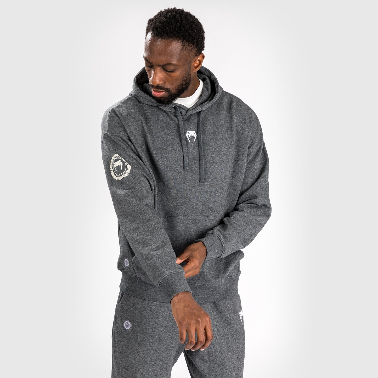 Venum Vortex XL Lite Sudadera Con Capucha para Hombre - Gris Jaspeado Oscuro