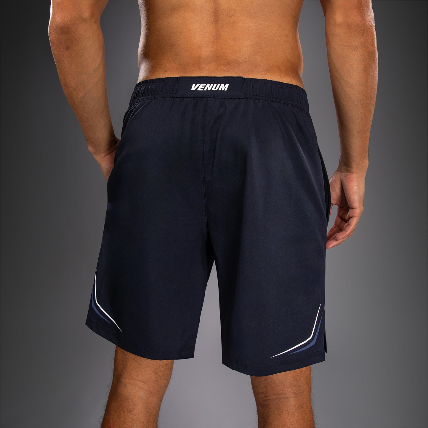 Venum G-Core Pantalón Corto de Entrenamiento - Azul Marino/Blanco