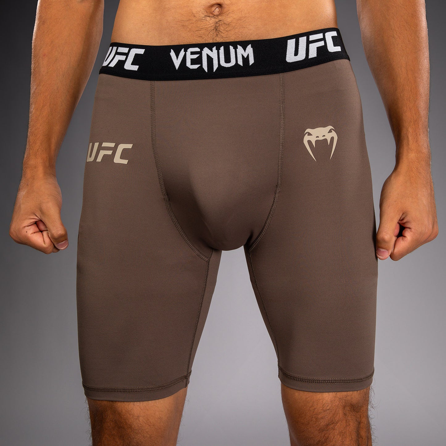 Venum UFC Unity by Venum Authentic Fight Week Short de Compresión Técnico para Hombre - Marrón
