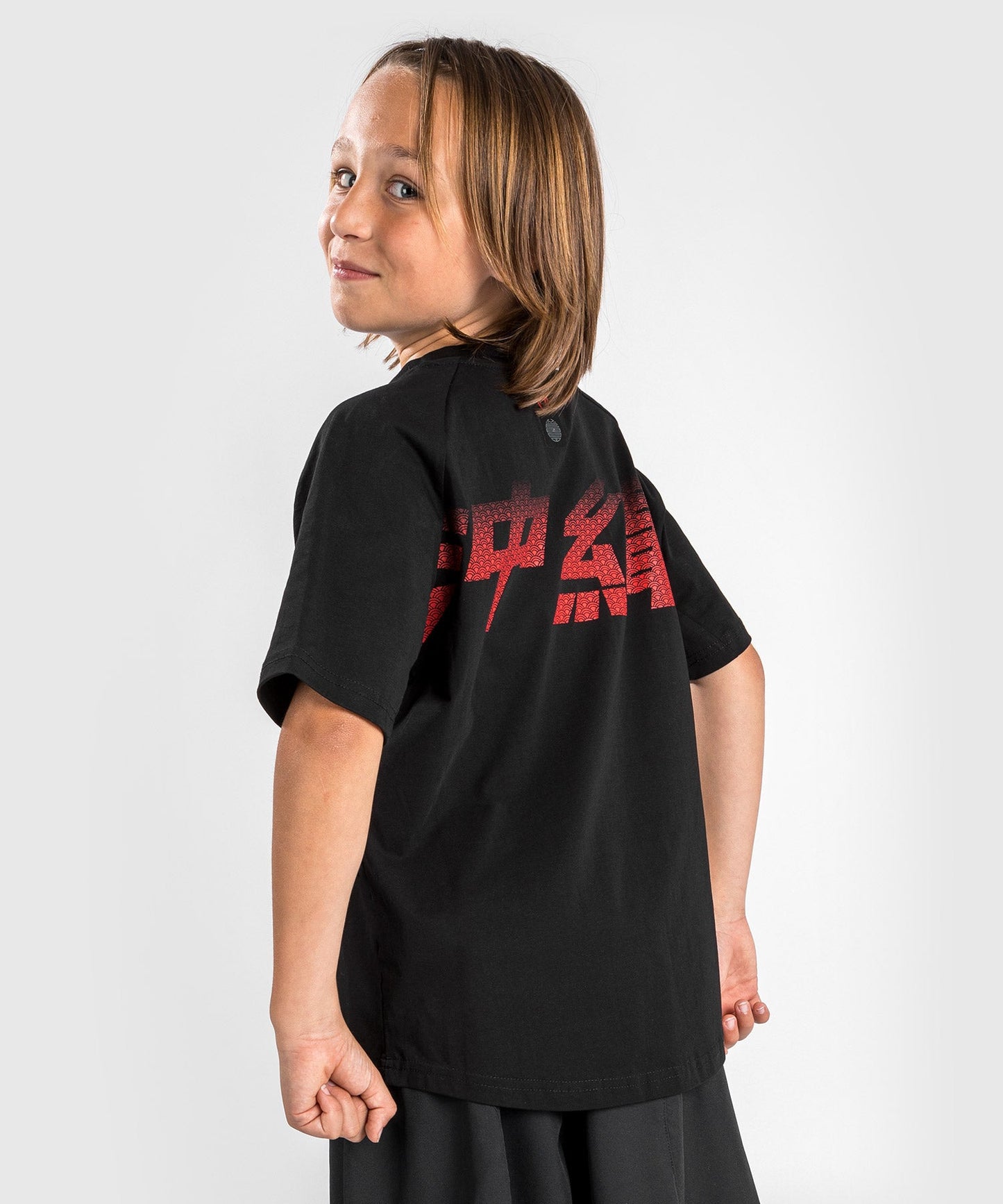 Camiseta Venum Okinawa 3.0 - Para Niño - Negro/Rojo