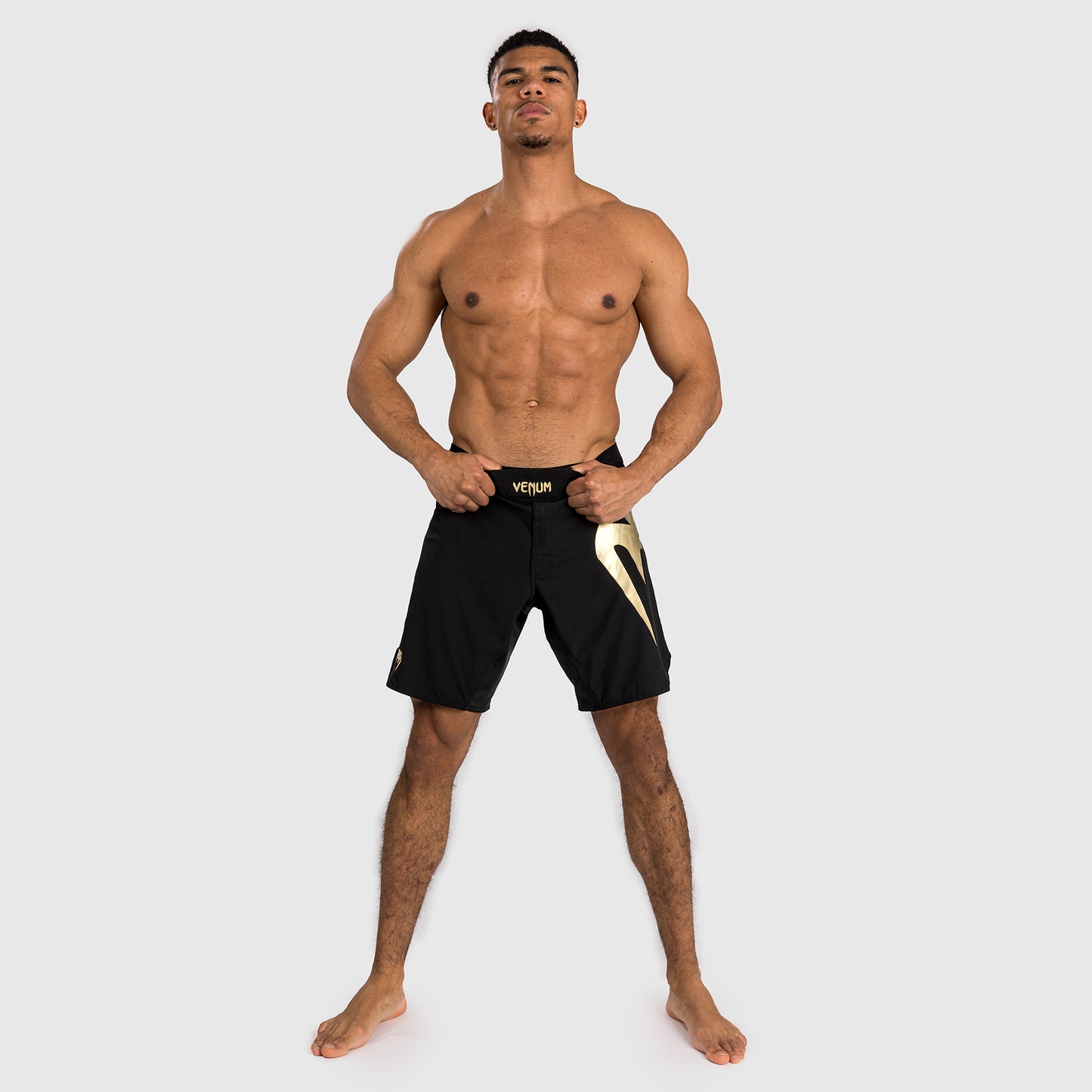 Venum Light 5.0 Fightshorts - Negro/Dorado
