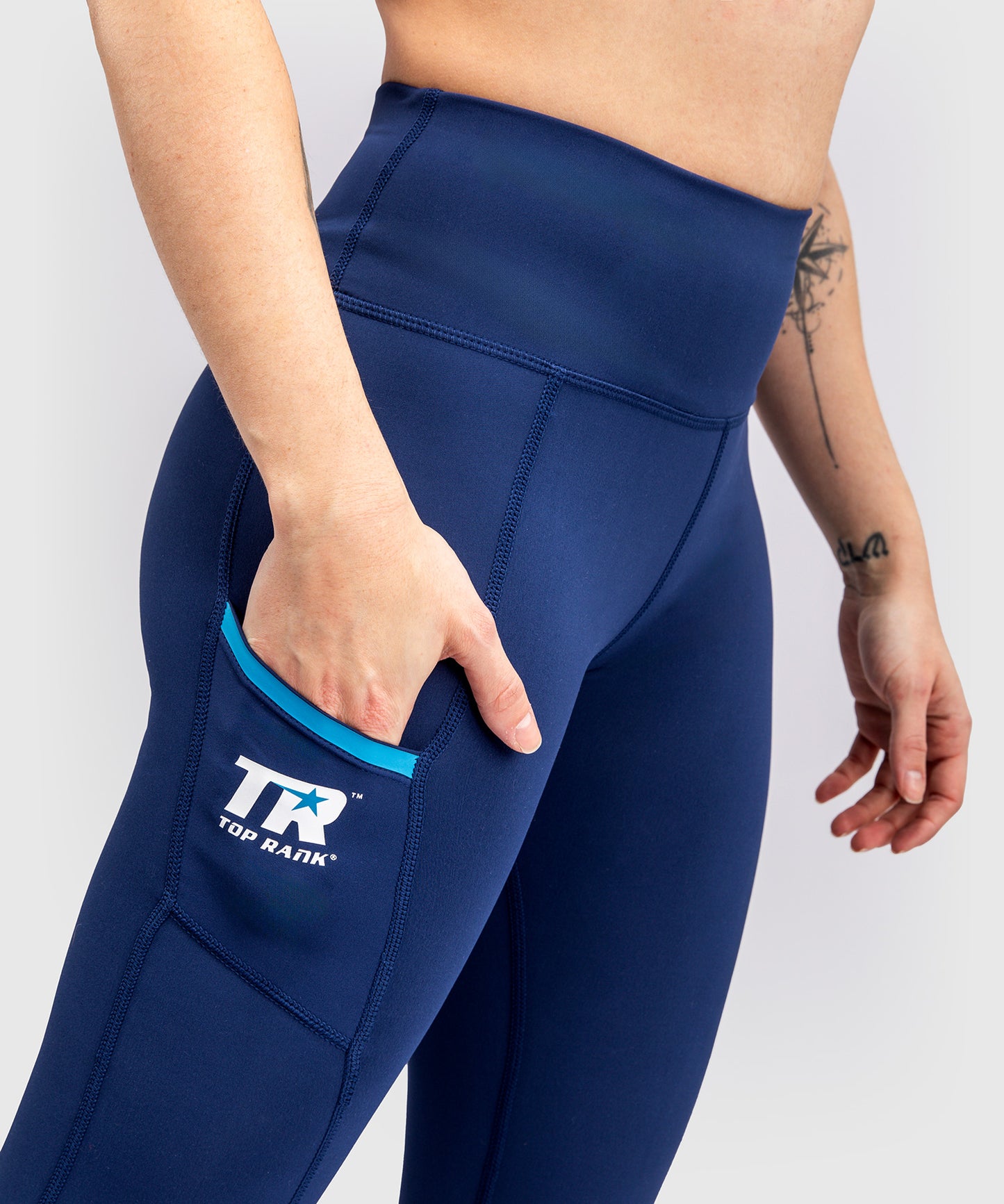 Venum x Top Rank Original Leggings 7/8 para Mujer - Azul Marino