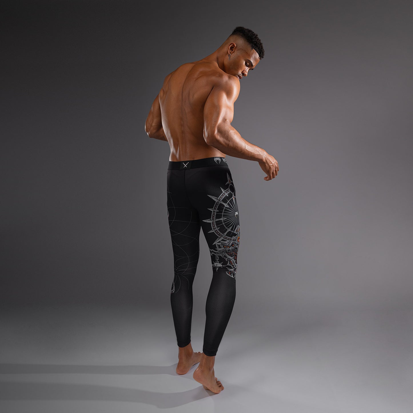 Venum Gladiator 5.0 Mallas Para Hombres - Negro/Plata