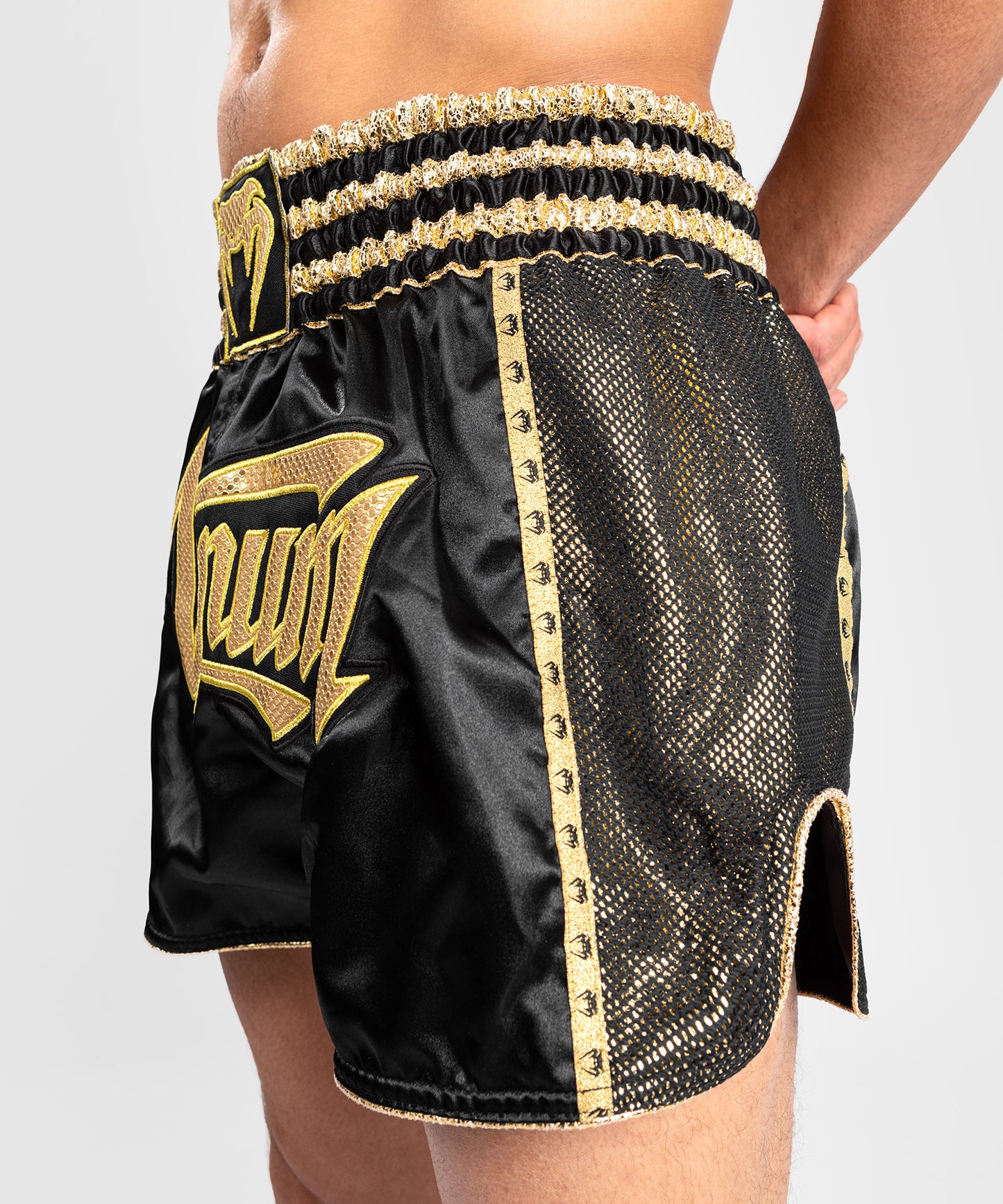 Pantalones Cortos de Muay Thai Venum Absolute 2.0 - Negro/Oro