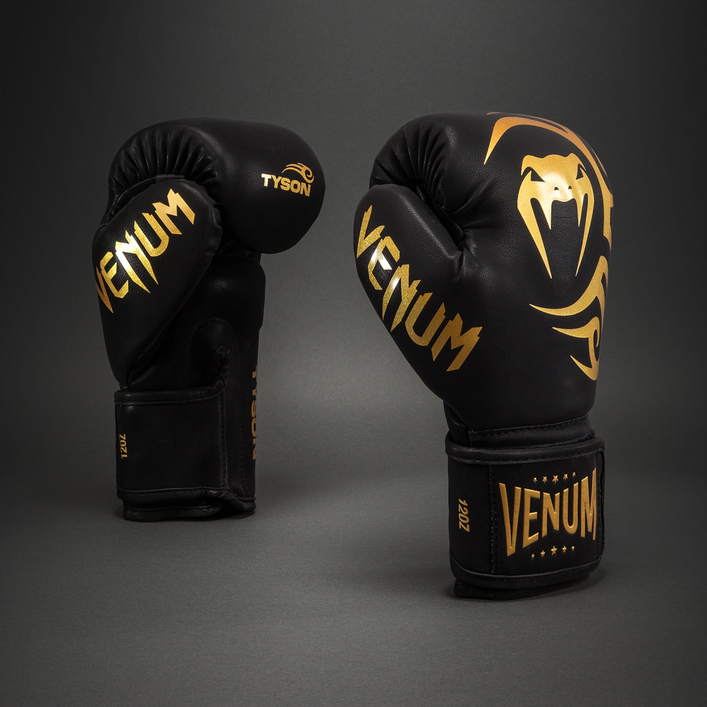 Venum Mike Tyson Guantes de Boxeo Réplica – Negro/Oro