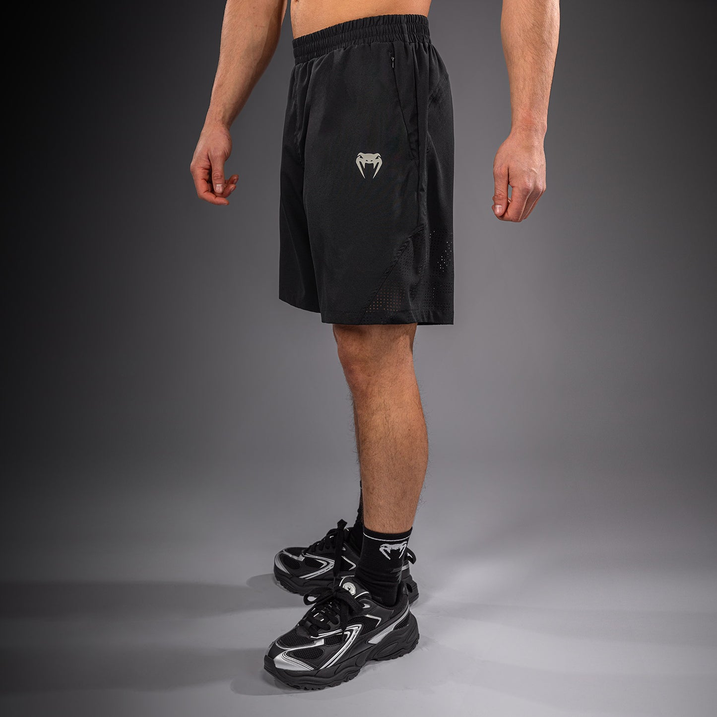Venum Lazer Short de Entrenamiento - Negro/Gris