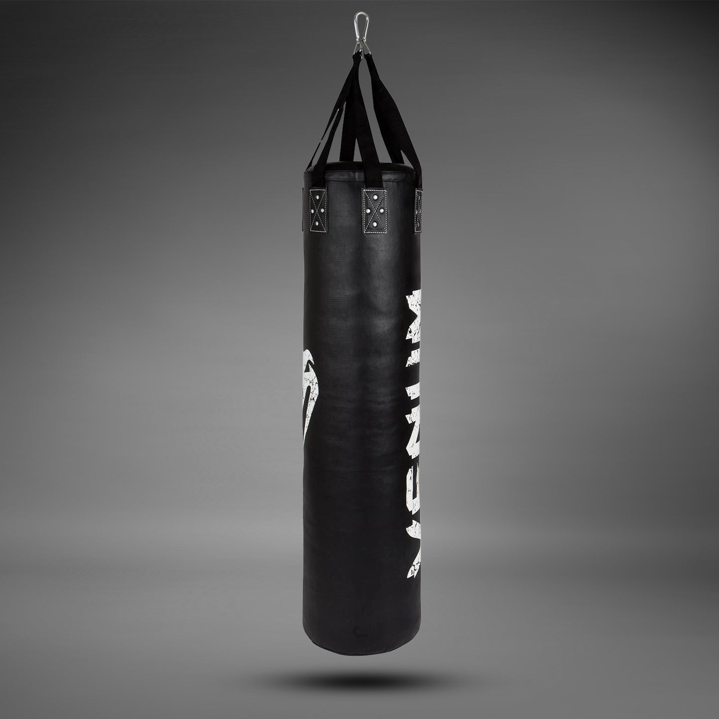 Saco de Boxeo Venum Challenger (gancho incluido) - Negro/Blanco - 130 cm - Lleno