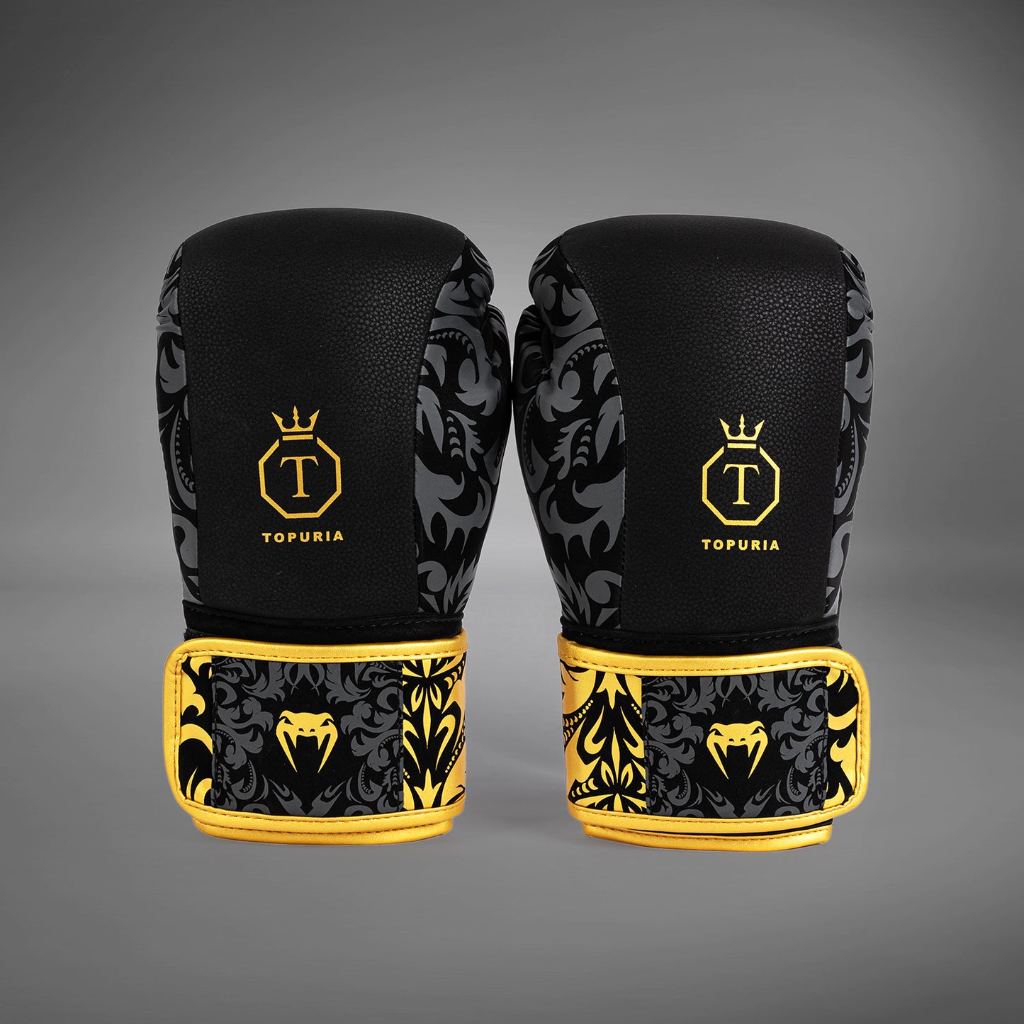 Venum x Topuria Unmatched Edition Guantes de Boxeo - Negro/Dorado