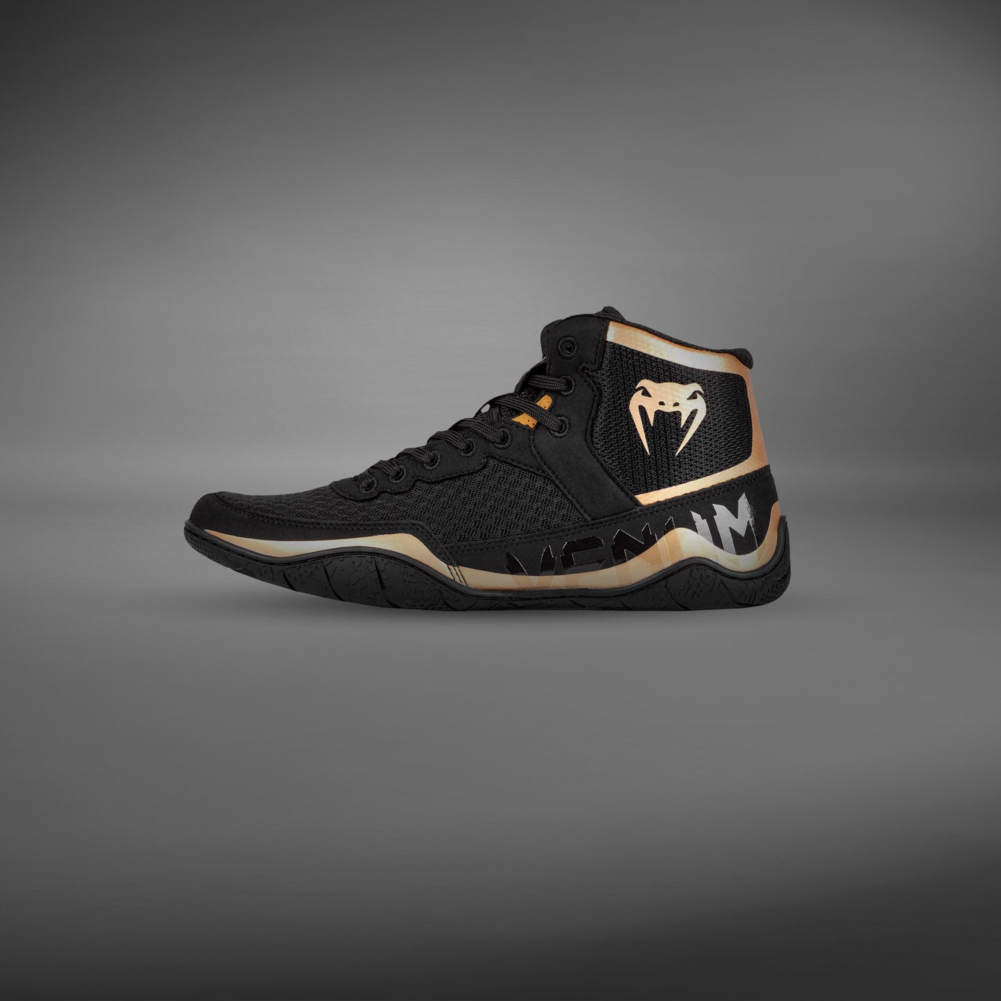 Venum Elite Zapatillas de Lucha - Negro/Bronce