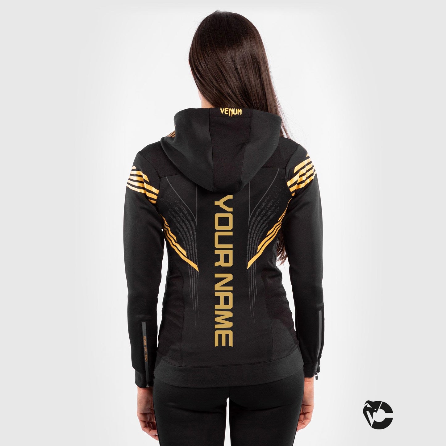 Sudadera Para Mujer Personalizada UFC Venum Authentic Fight Night Walkout - Campeón