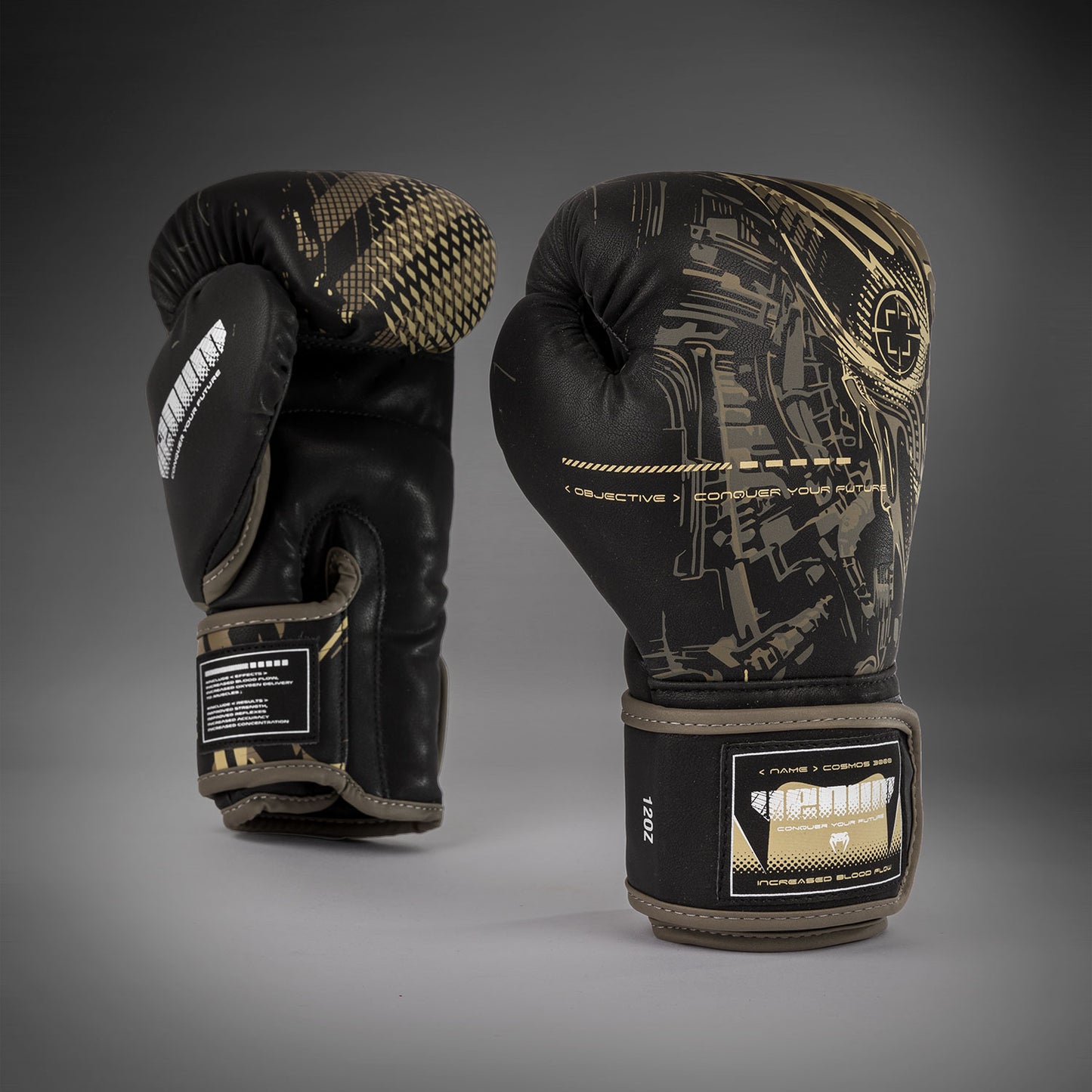 Venum Invader Guantes de Boxeo - Negro/Sand