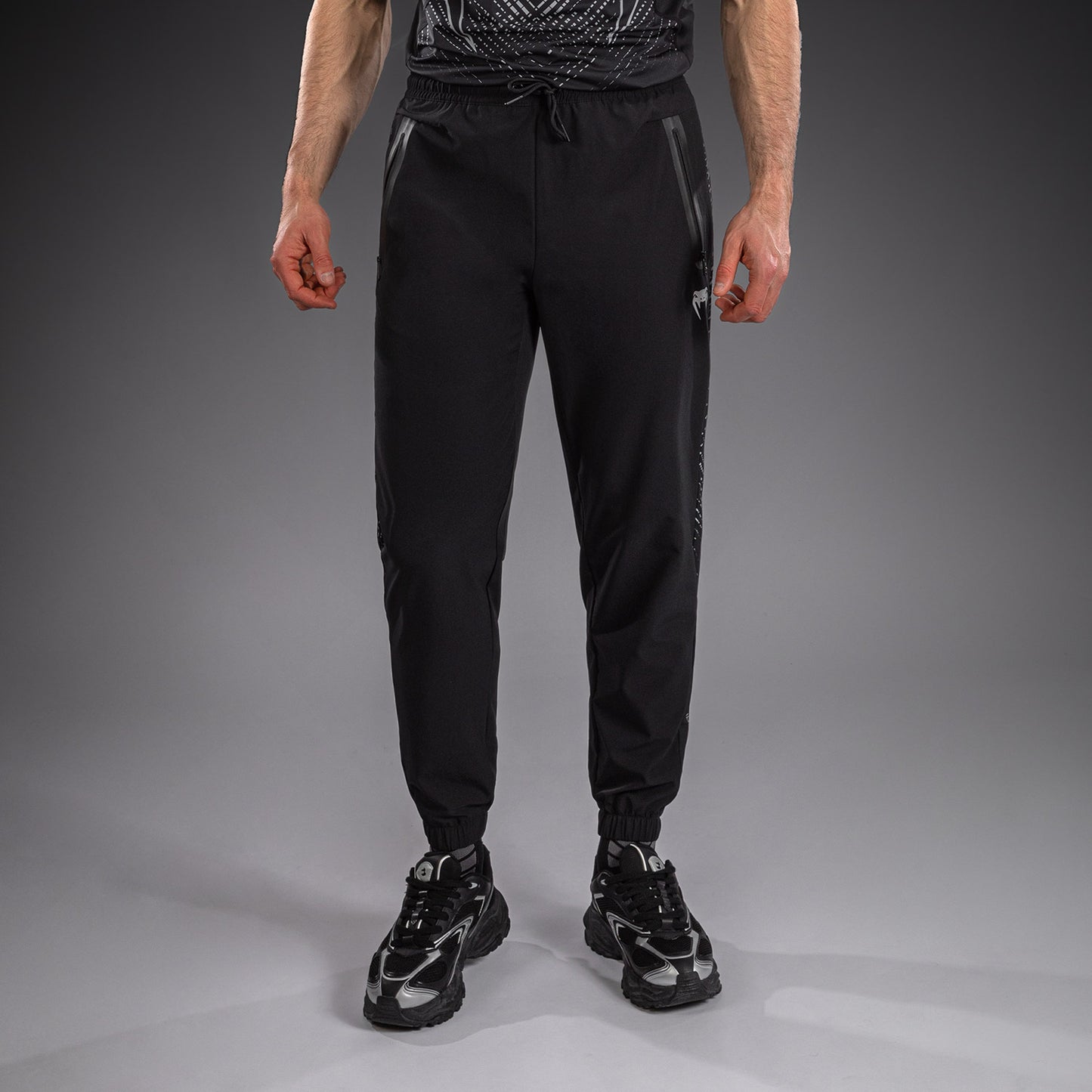 Venum Midnight Fury Pantalones de Chándal – Negro/Gris/Plata