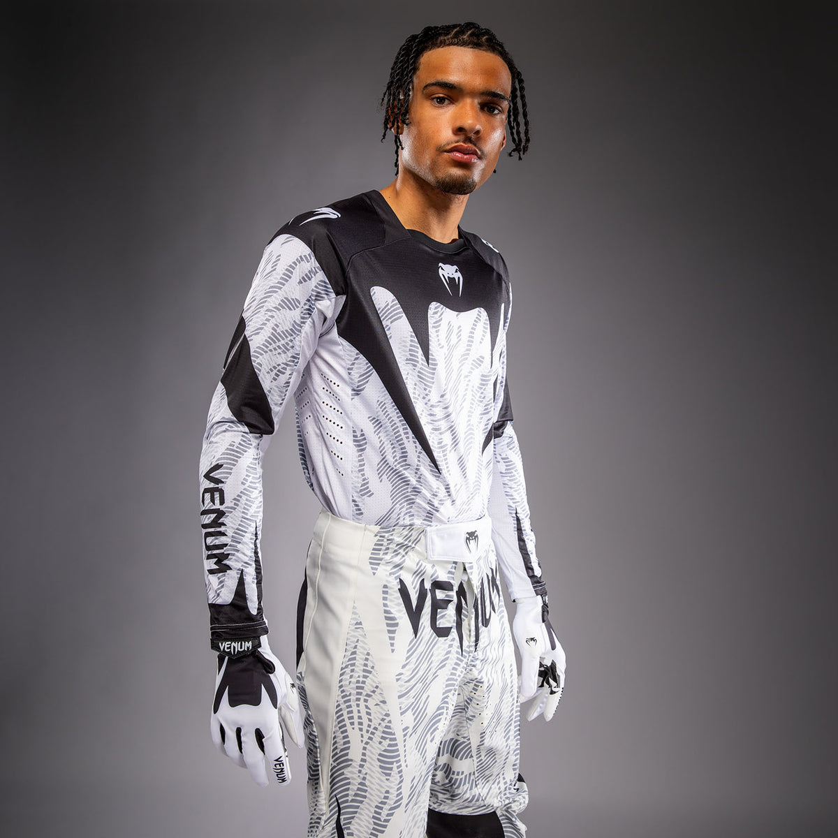 Venum MX Elite Camiseta de Motorsports - Blanco