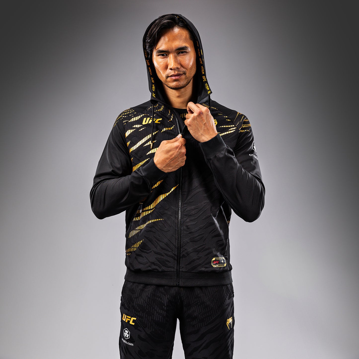 UFC Fusion by Venum Authentic Fight Night Sudadera con Capucha para Hombre - Champion