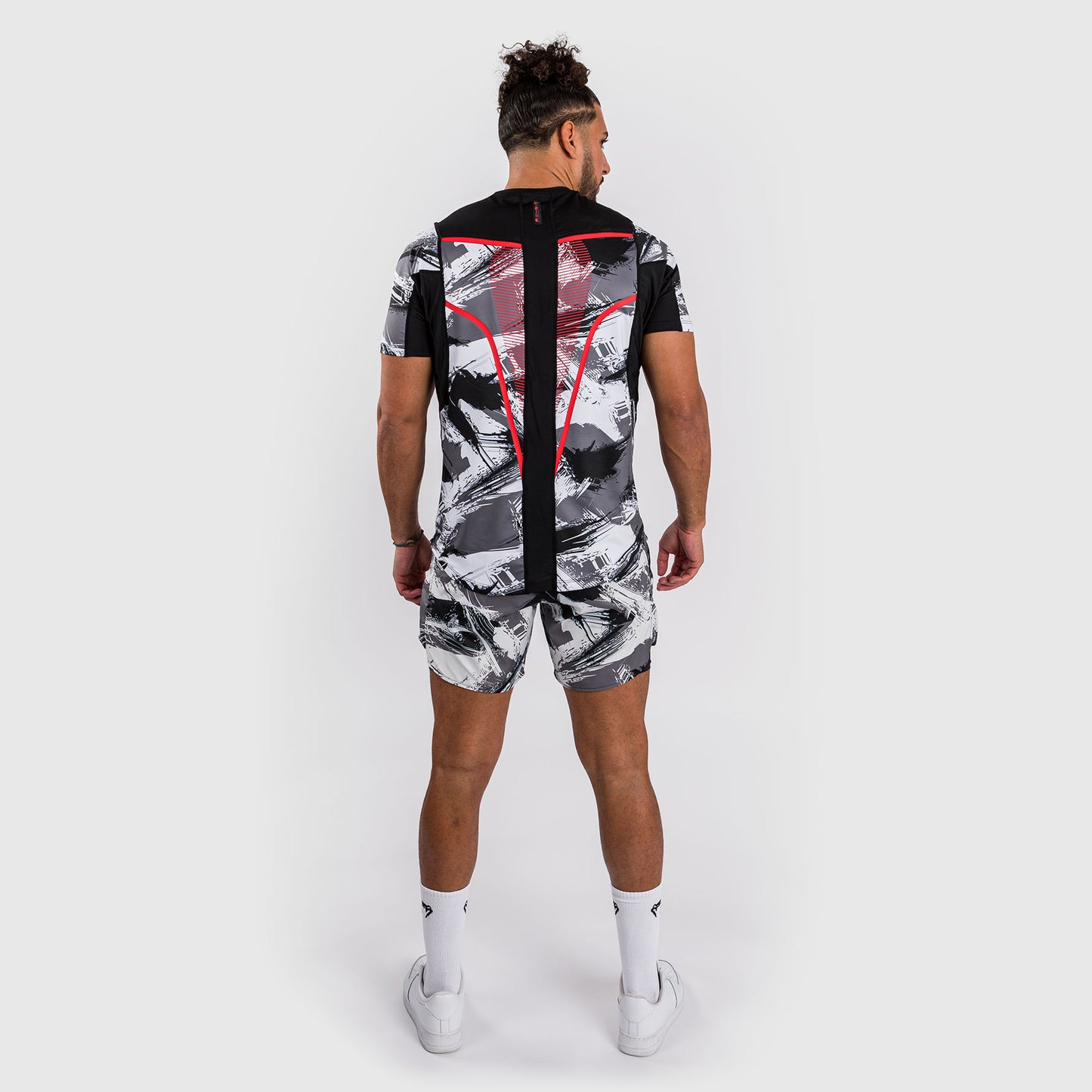 Venum Electron 3.0 Camiseta Dry-Tech - Gris/Rojo