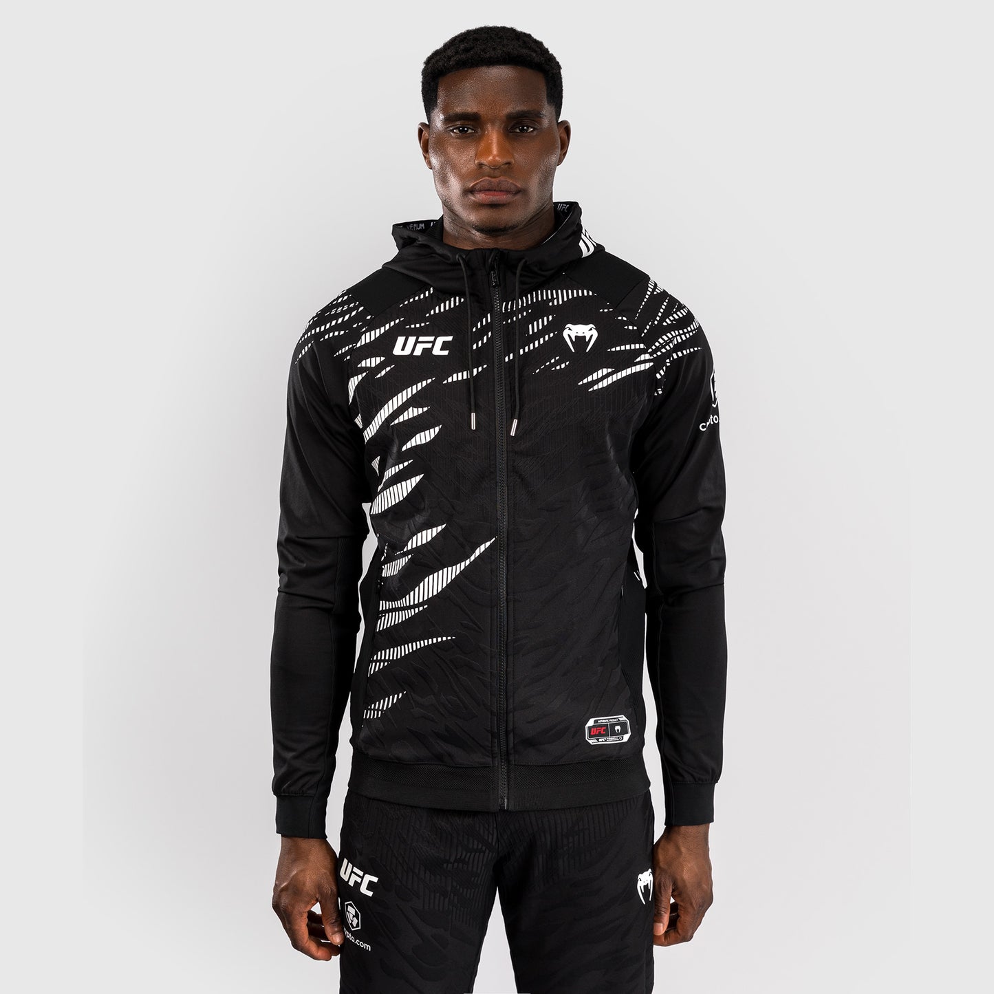 UFC Fusion by Venum Personalizados Authentic Fight Night Sudadera con Capucha para Hombre - Negro