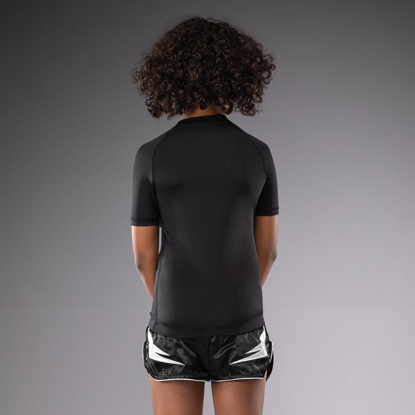 Venum Contender Rashguards de Mangas Cortas para Niños - Negro