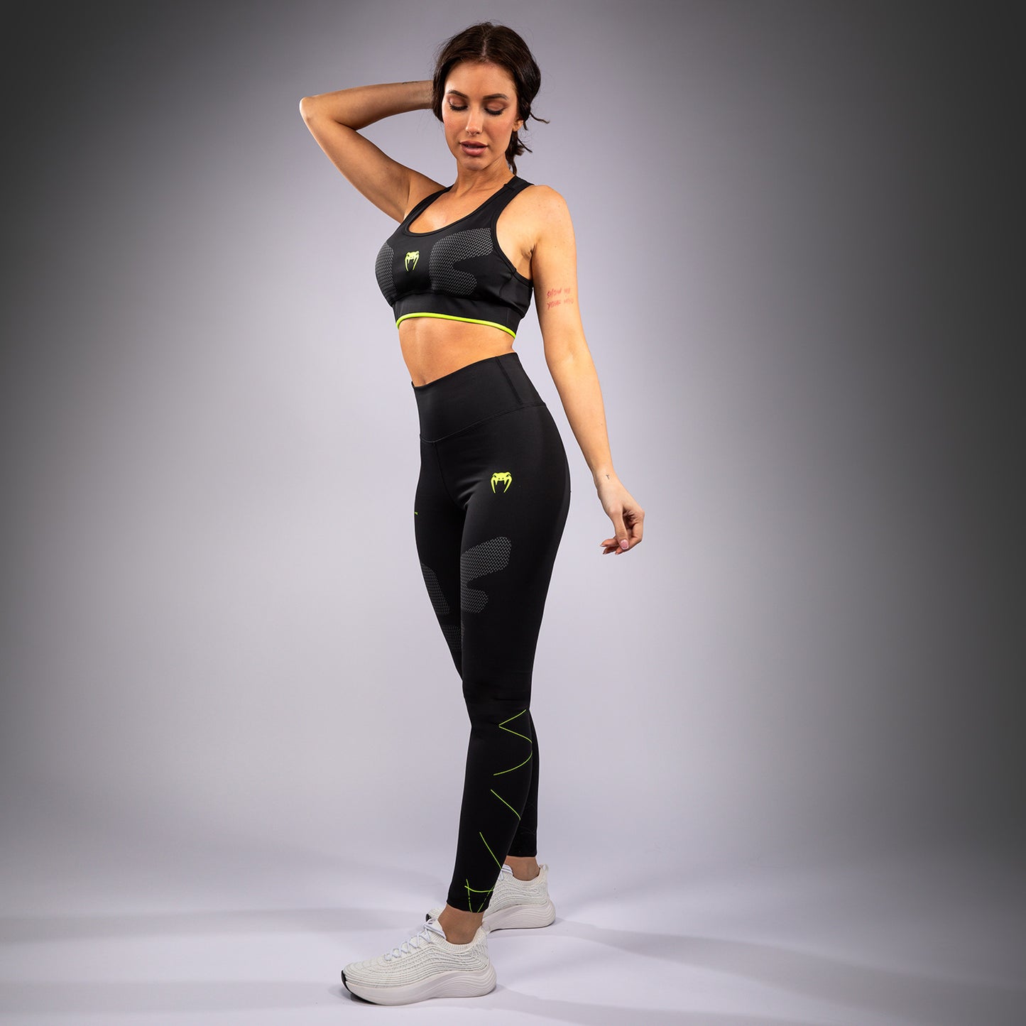 Venum Training Camp 4.0 Leggings - Negro/Verde neón