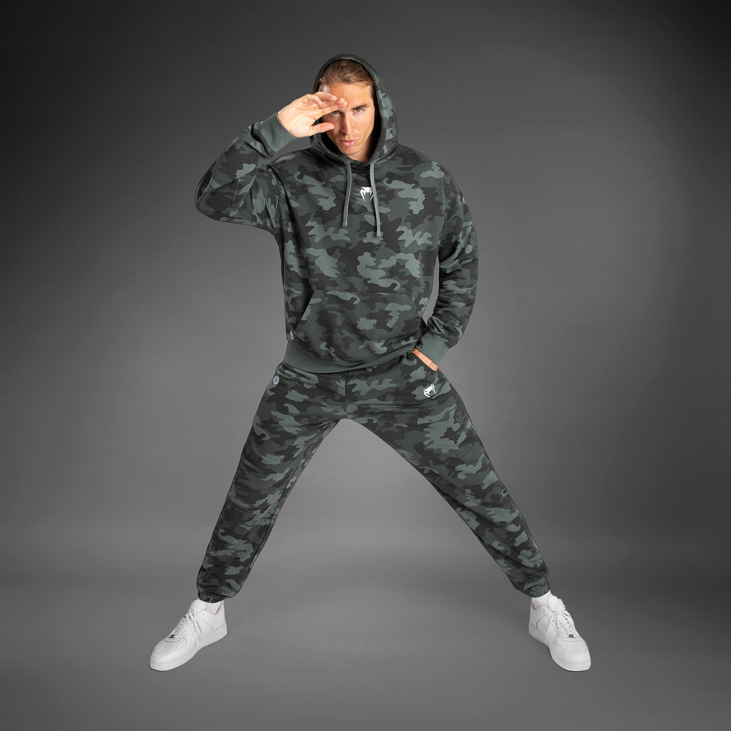 Venum Vortex XL Sudadera Con Capucha para Hombre - Camuflaje Caqui
