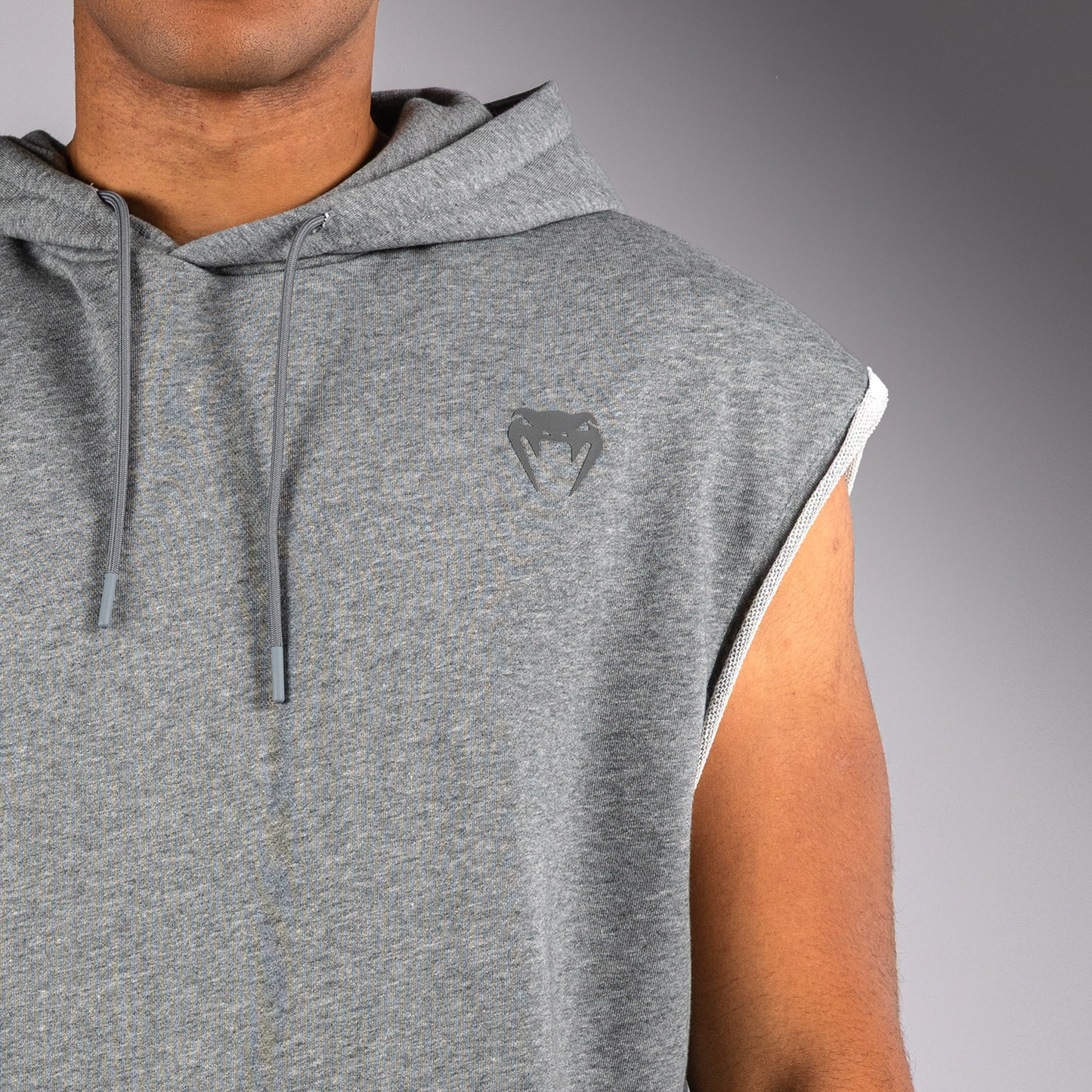 Venum Divide Sudadera con Capucha Sin Mangas - Gris Jaspeado