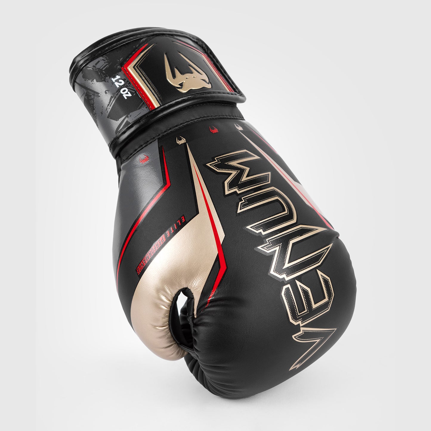 Venum Elite Evo Guantes de Boxeo - Negro/Dorado/Rojo