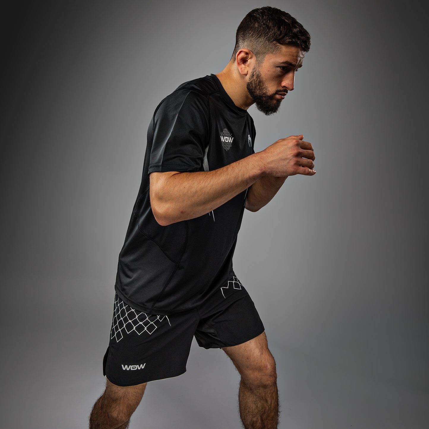 Venum x WOW FC Camiseta Dry-Tech - Negro/Gris Plateado