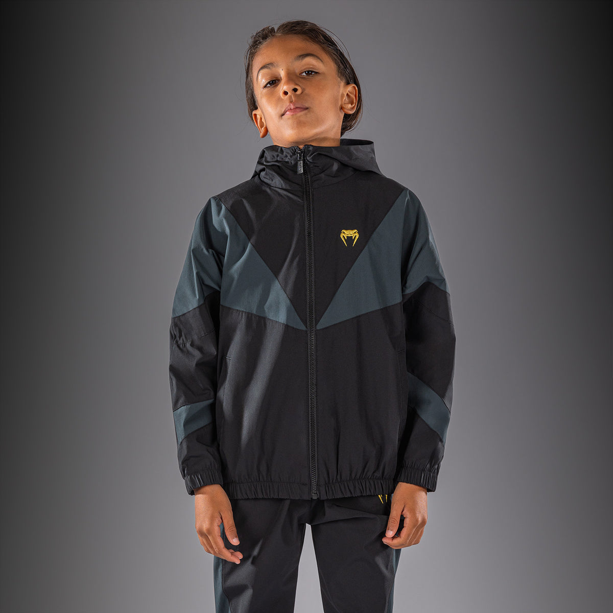 Venum Vectra Chaqueta de chándal infantil - Negro/Dorado