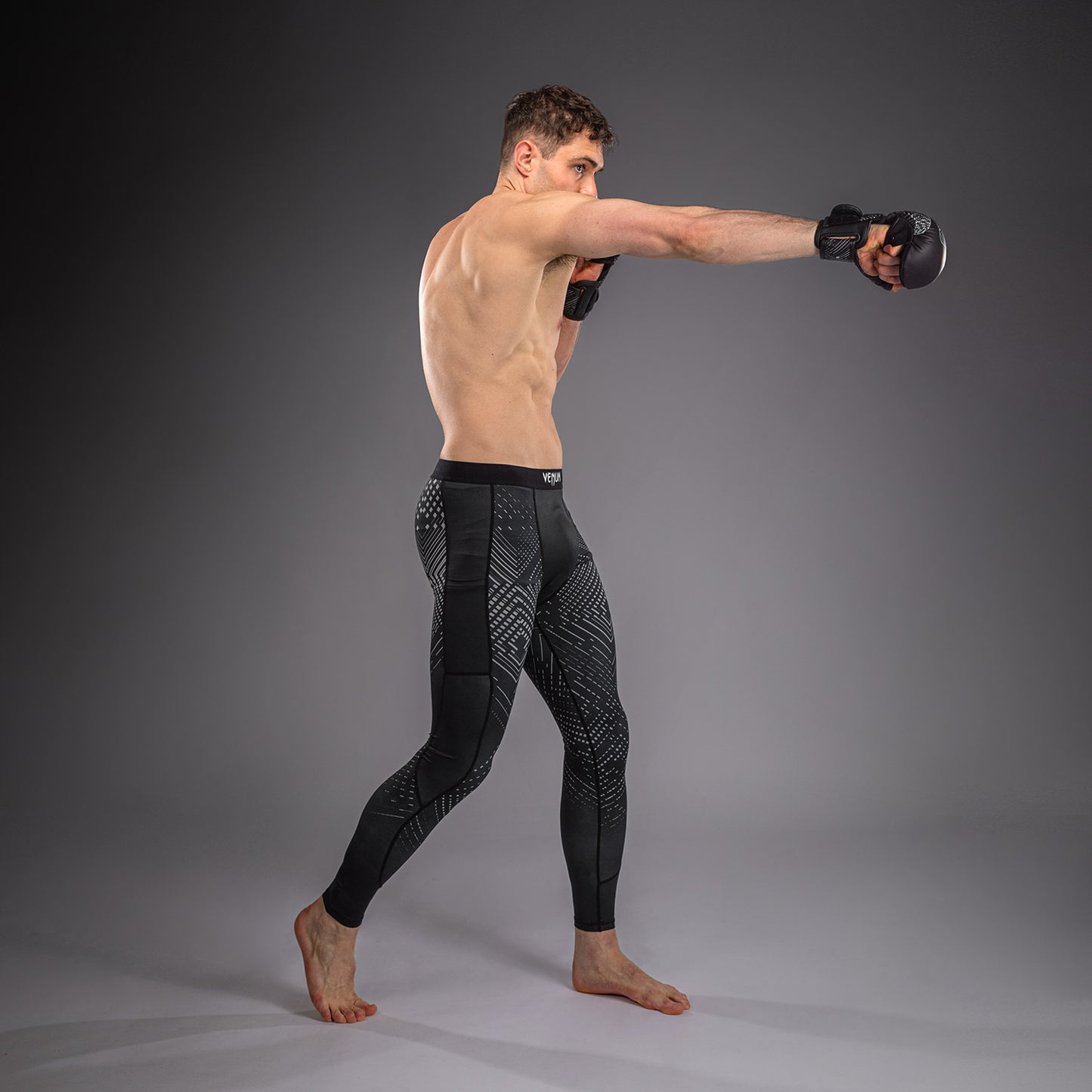 Venum Midnight Fury Spats – Negro/Gris/Plata