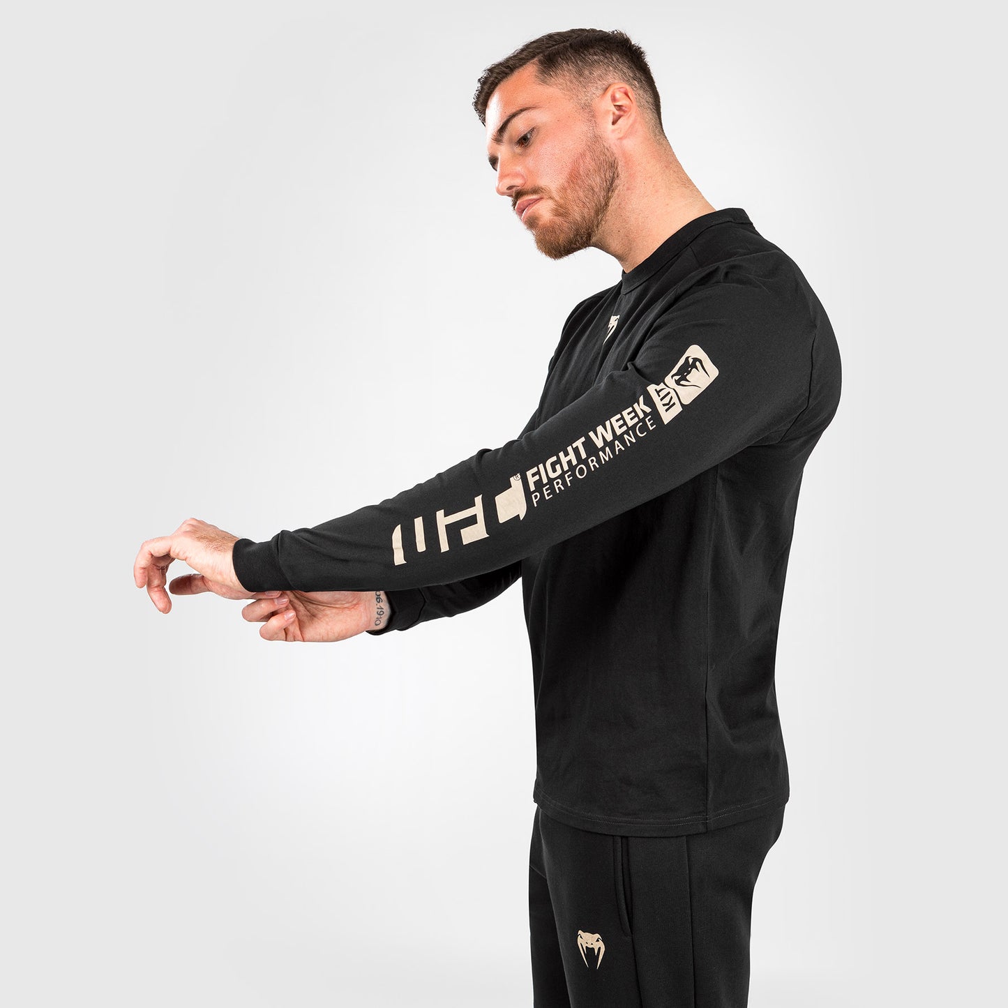 UFC Adrenaline by Venum Fight Week Camiseta de manga larga para Hombre - Negra