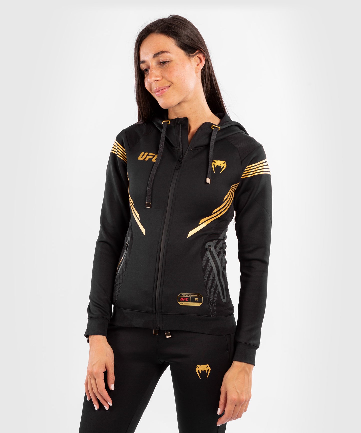 Sudadera Para Mujer UFC Venum Authentic Fight Night Walkout - Campeón