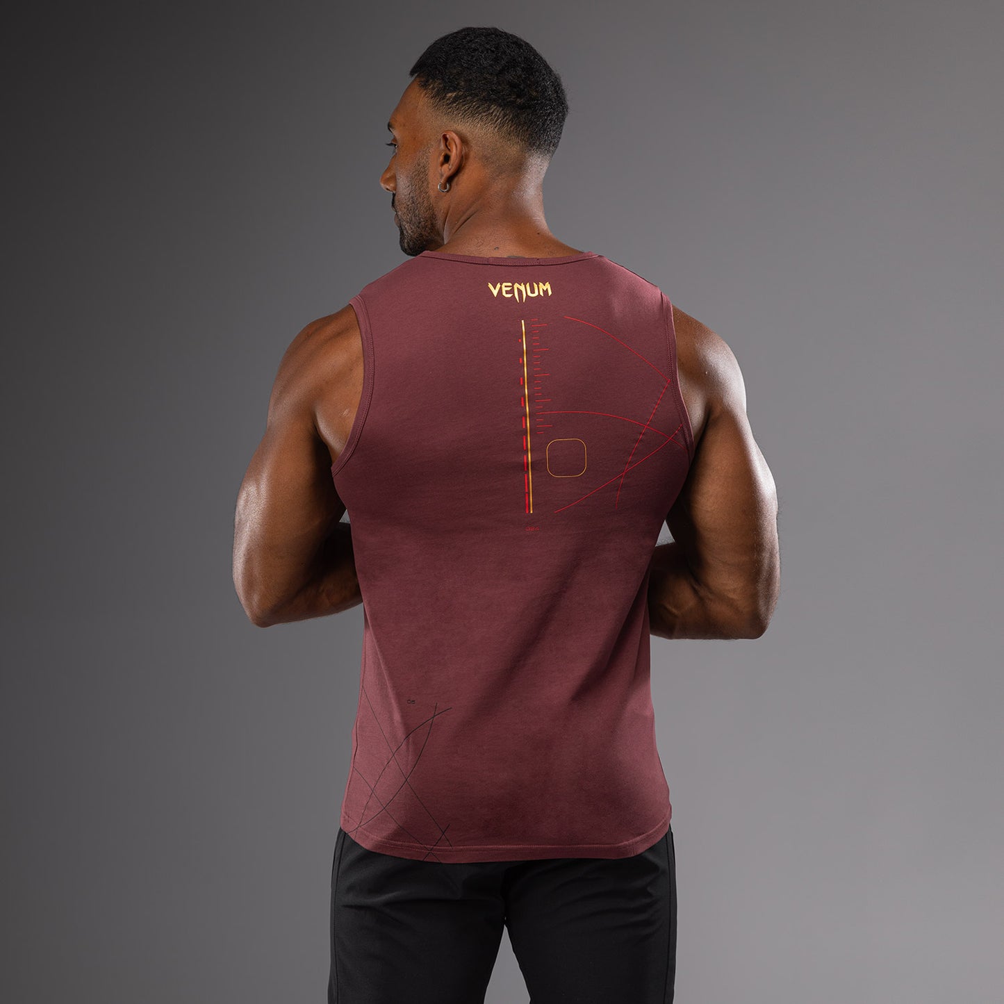 Venum Tactical XT Camiseta de tirantes - Negra/Burdeos/Oro