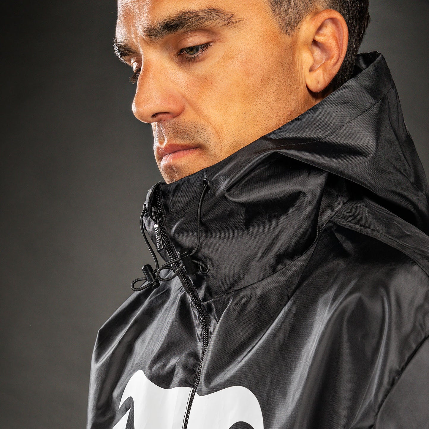 Venum MX Basics Chubasquero largo - Negro/Blanco