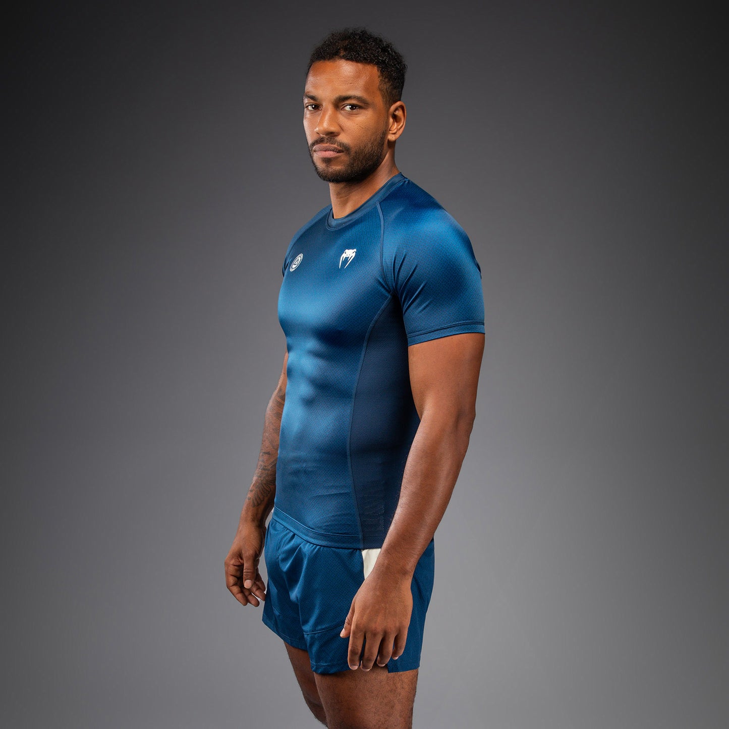 Venum x Roger Gracie Academy Rashguard Manga Corta - Azul