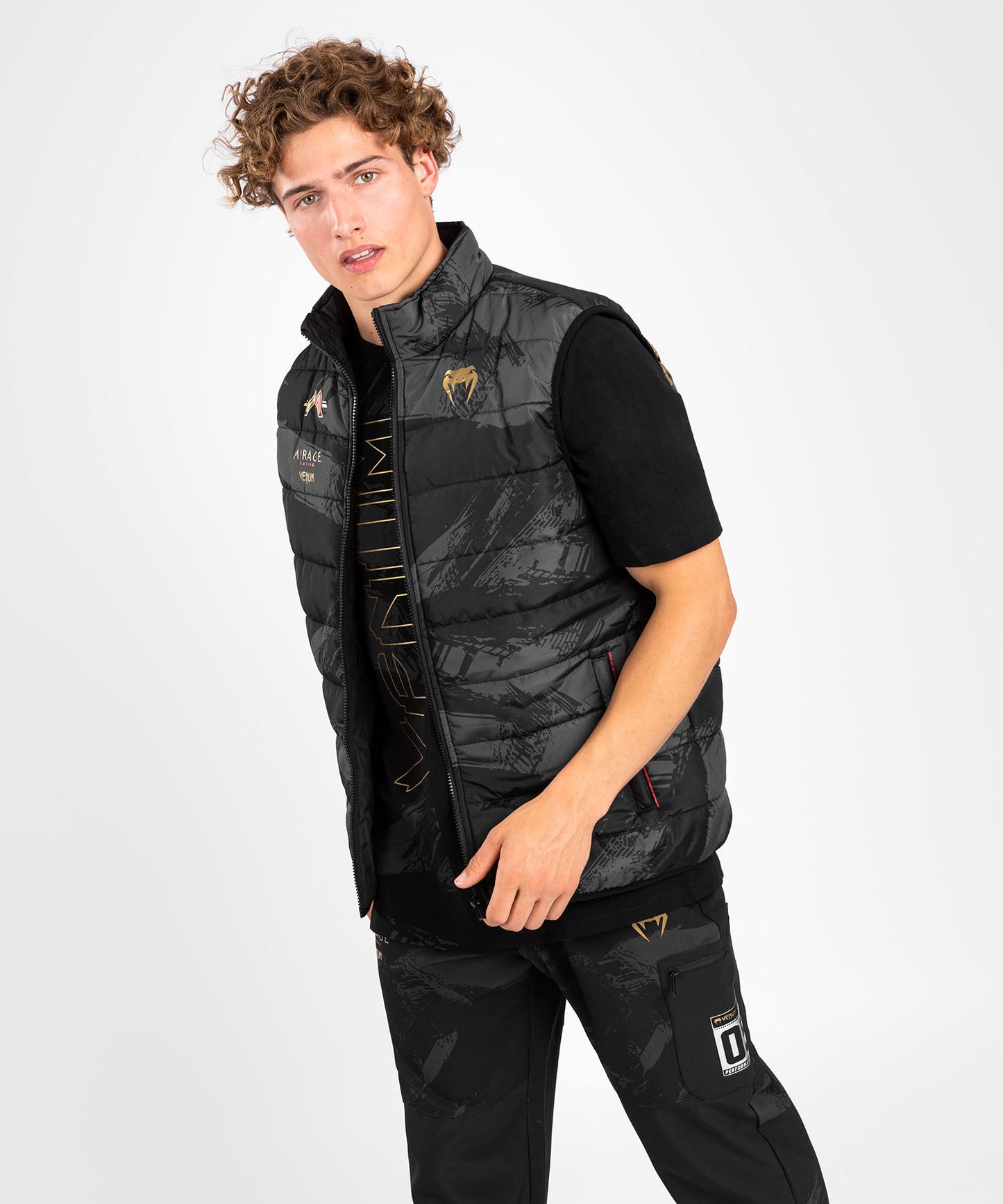 Venum x Mirage Chaqueta de pluma sin mangas - Negro/Oro