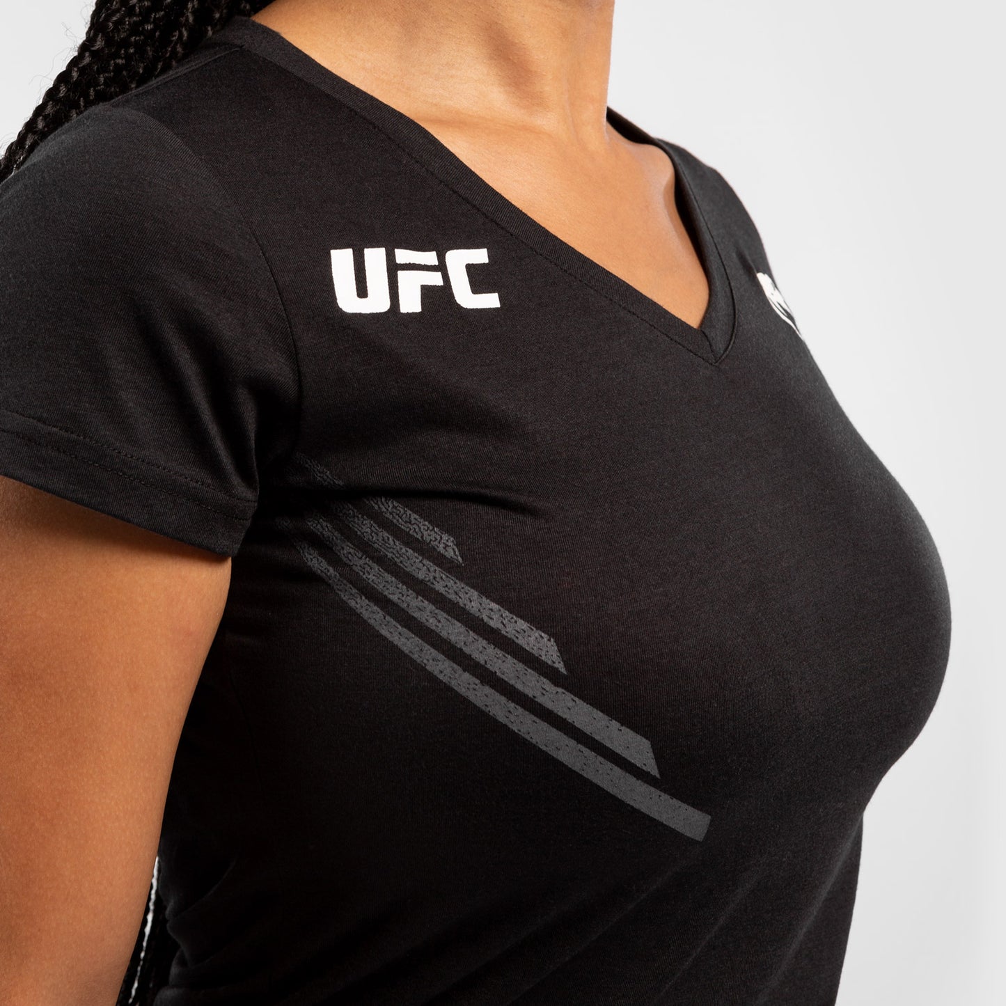 Camiseta Para Mujer UFC Venum Replica - Negro