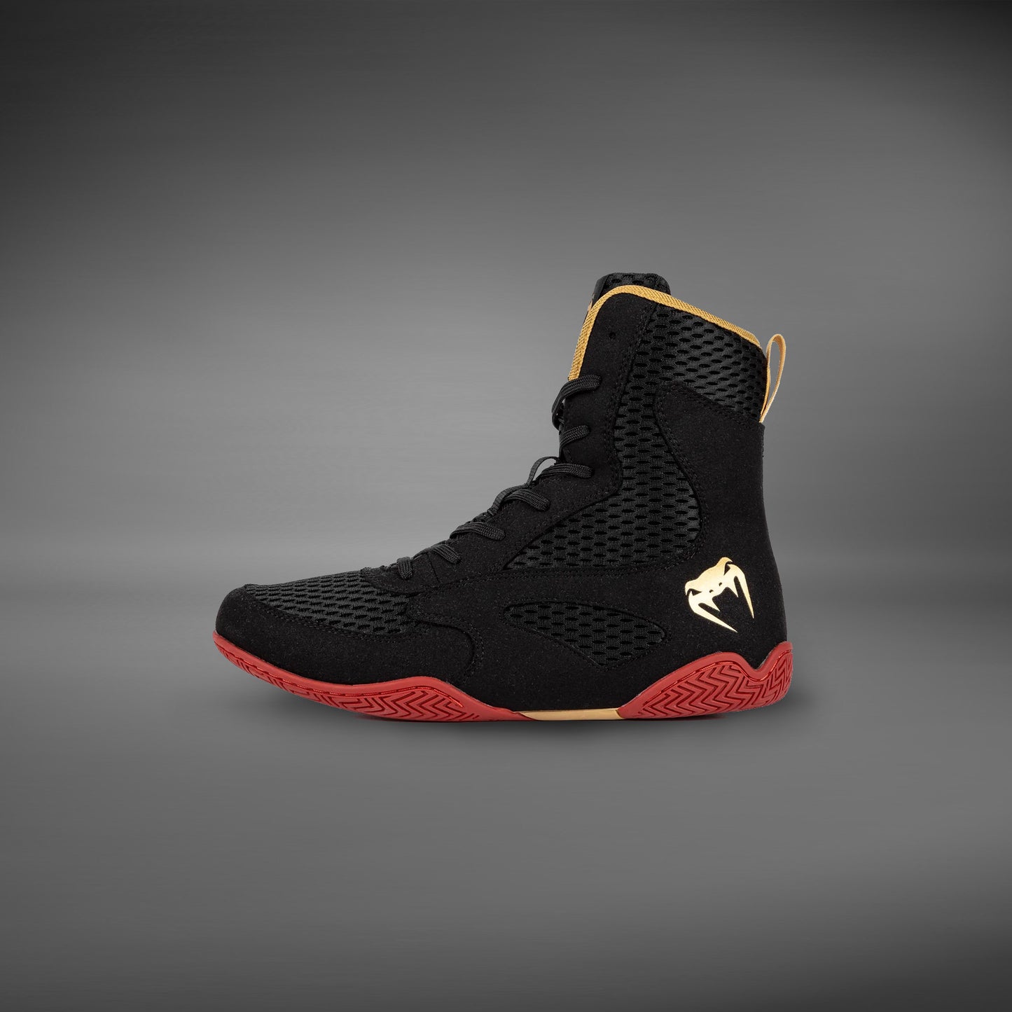 Venum Contender Calzado de Boxeo - Negro/Dorado/Rojo