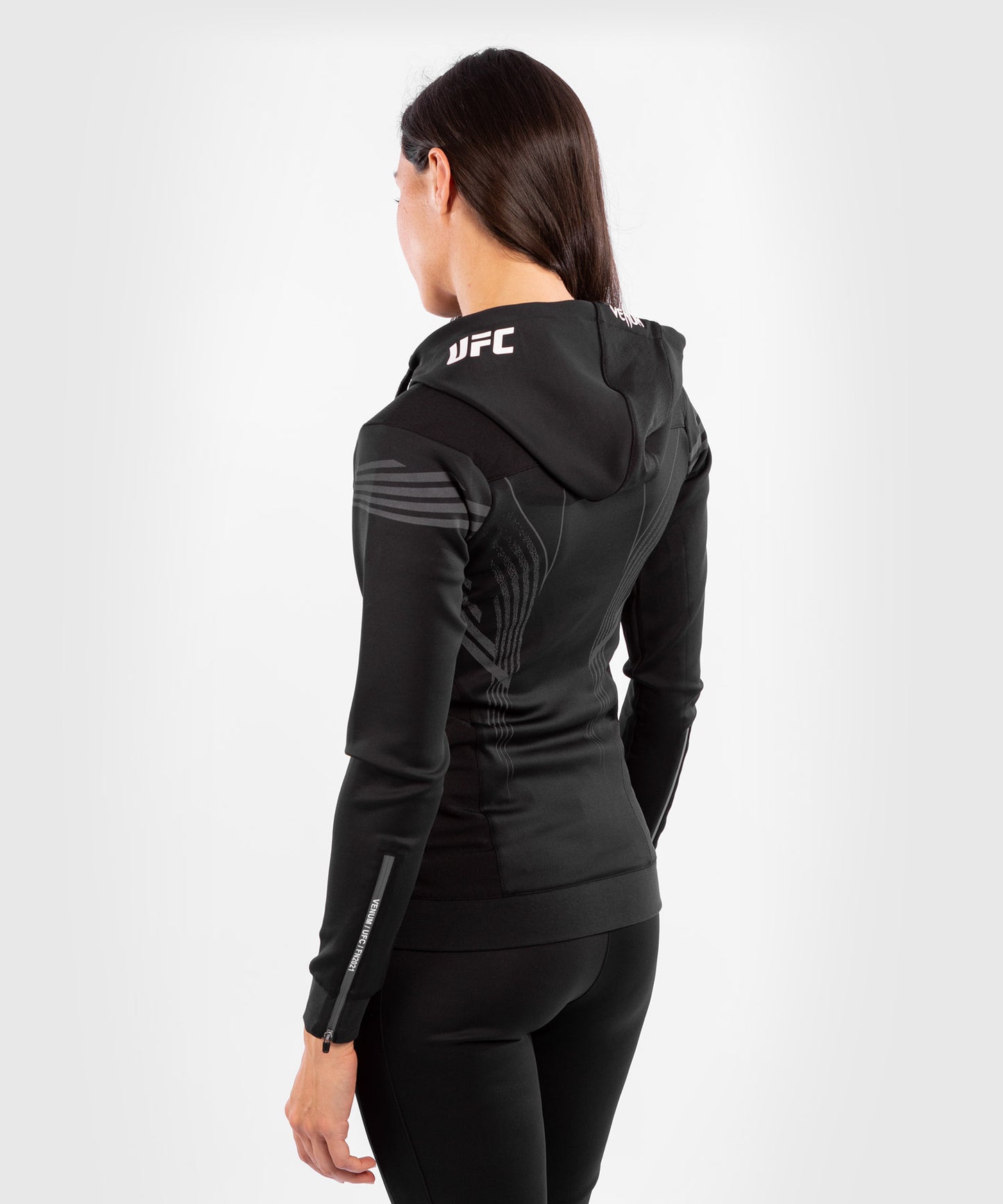 Sudadera Para Mujer UFC Venum Authentic Fight Night Walkout - Negro