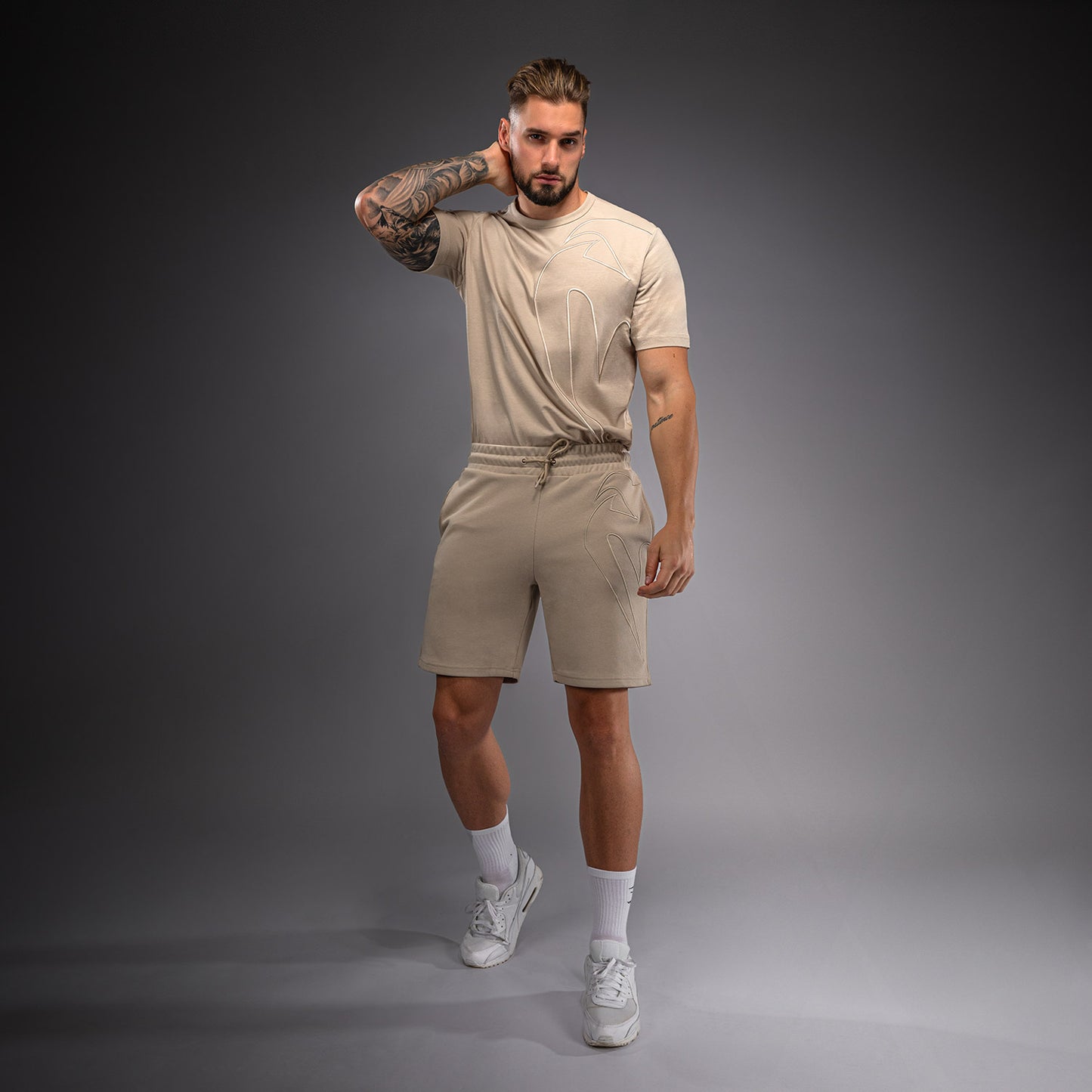 Venum Giant 3D Short de Algodón – Beige
