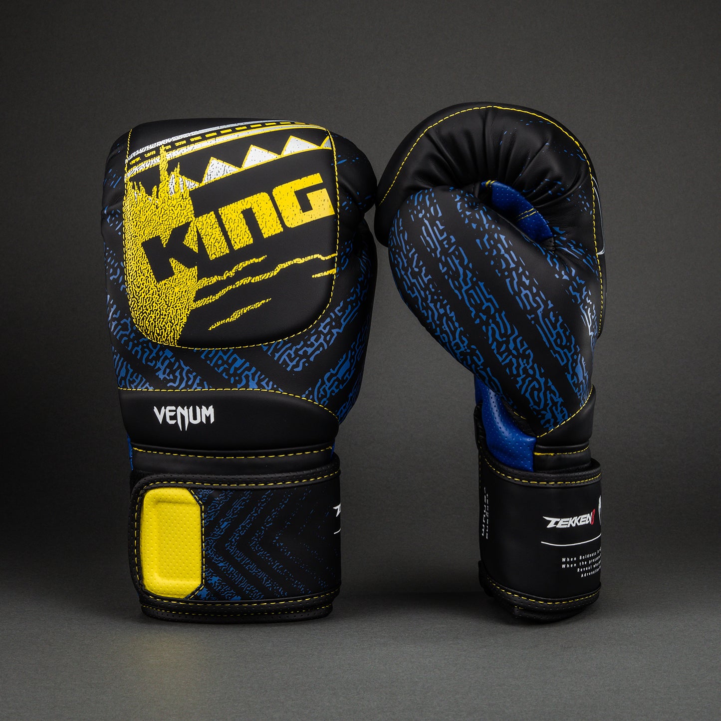 Venum x TEKKEN 8 Guantes de Boxeo King - Negro/Amarillo