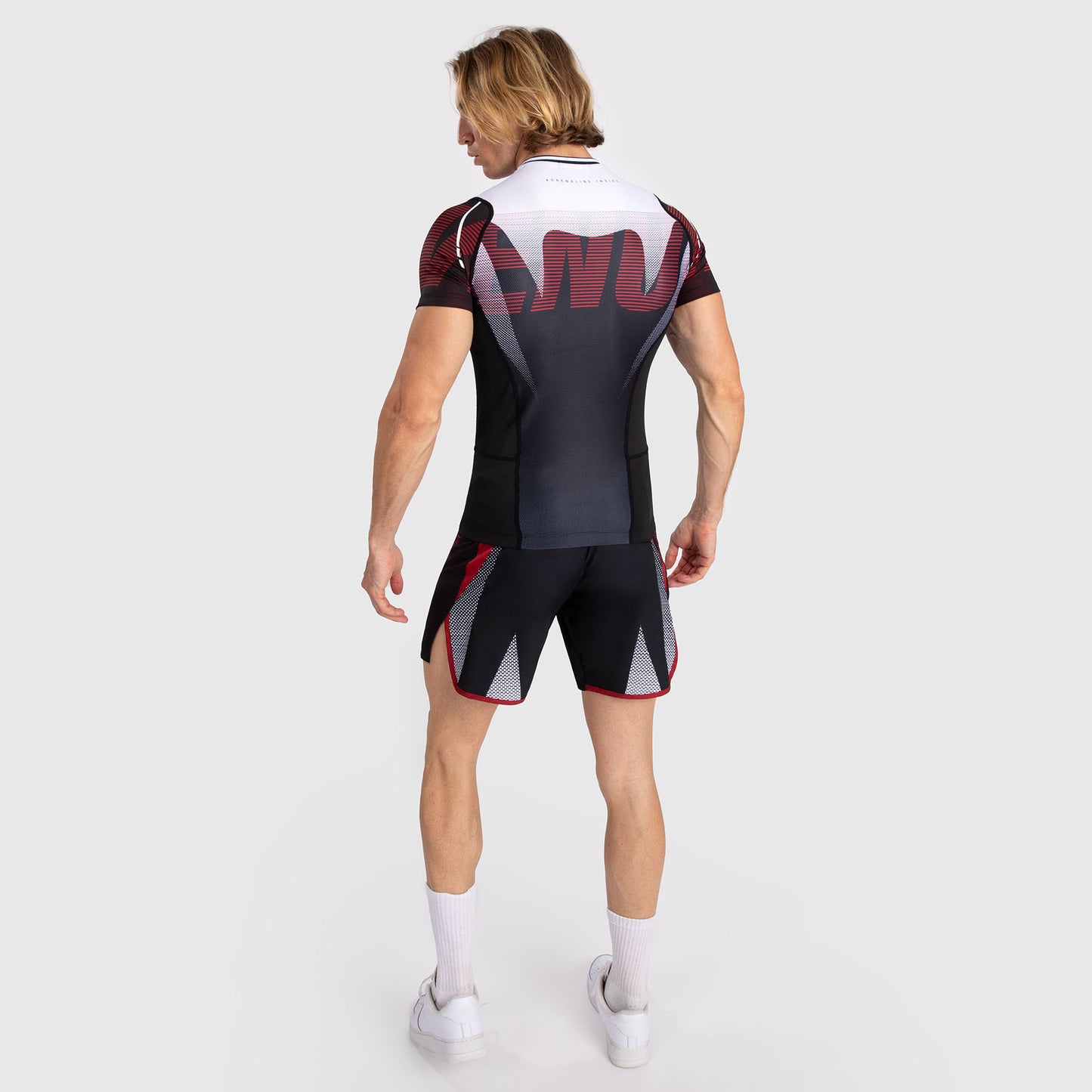 Venum Adrenaline Rashguard de Manga Corta para Hombre - Red