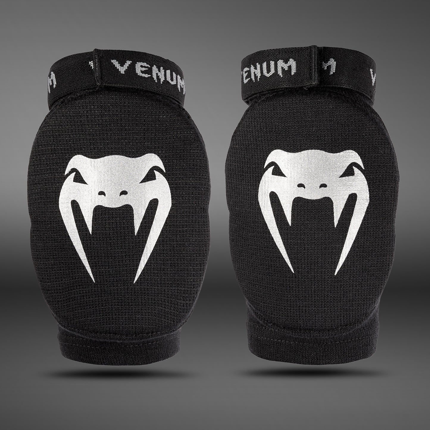 Venum Kontact Protectores de Codo - Negro/Plata