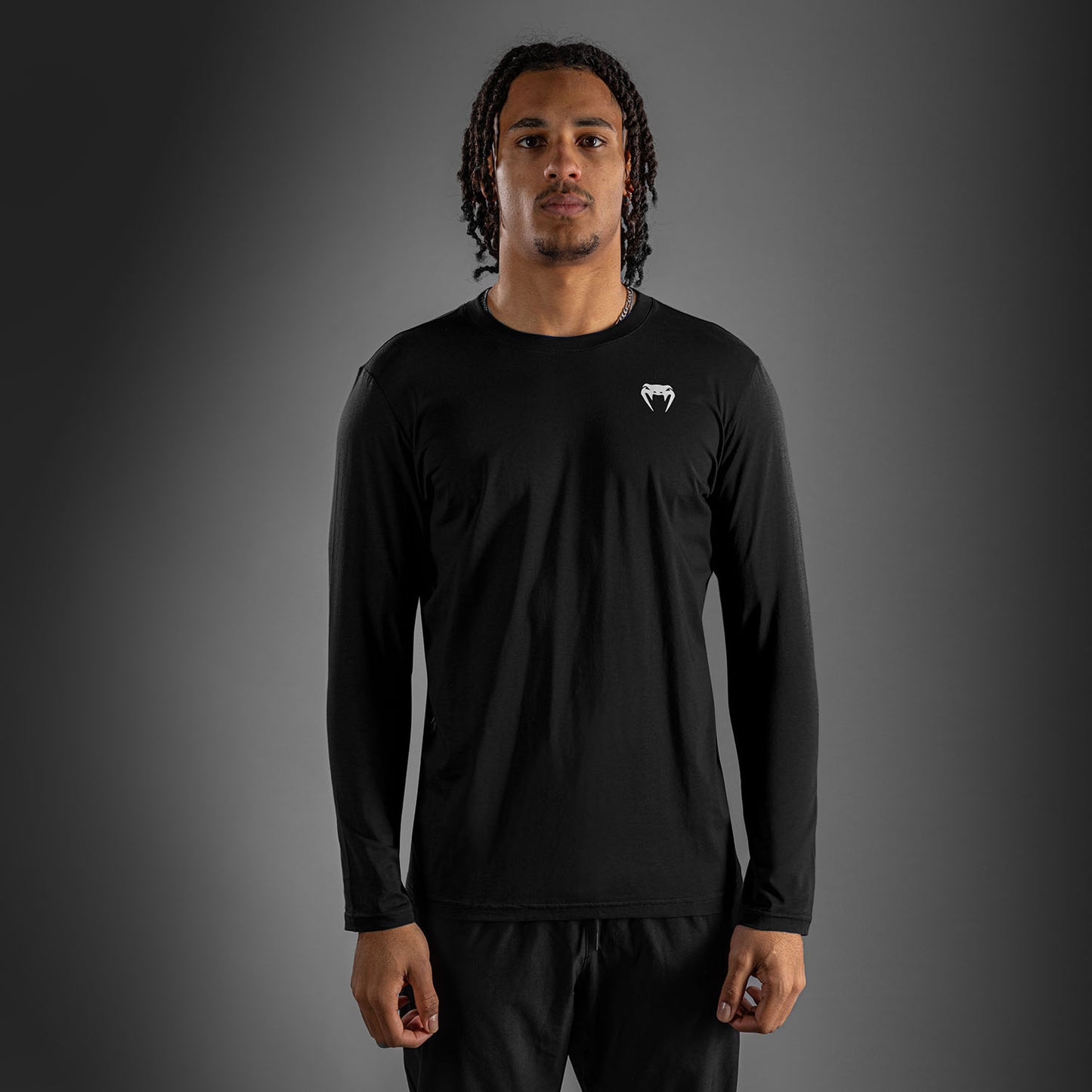 Venum Lineup Camiseta Manga Larga - Negro/Blanco
