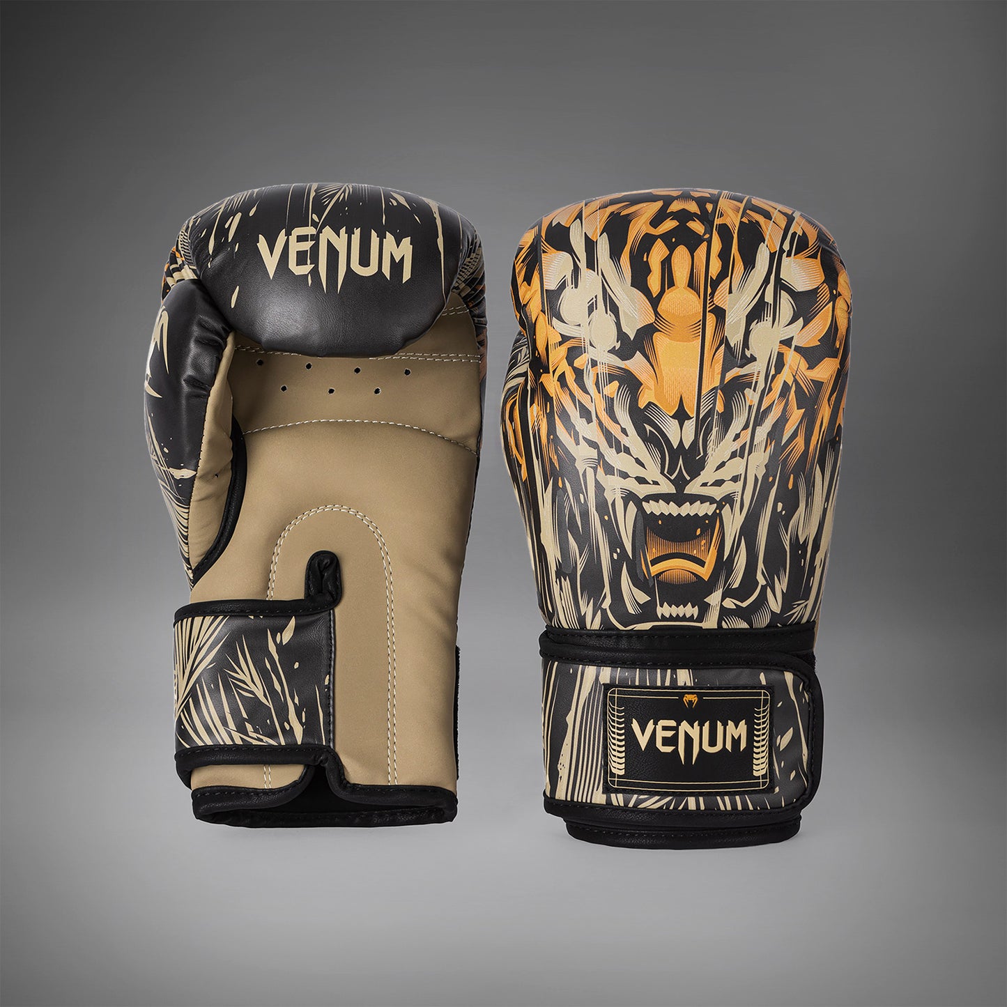 Venum Tiger Guantes de Boxeo - Negro/Naranja Neón