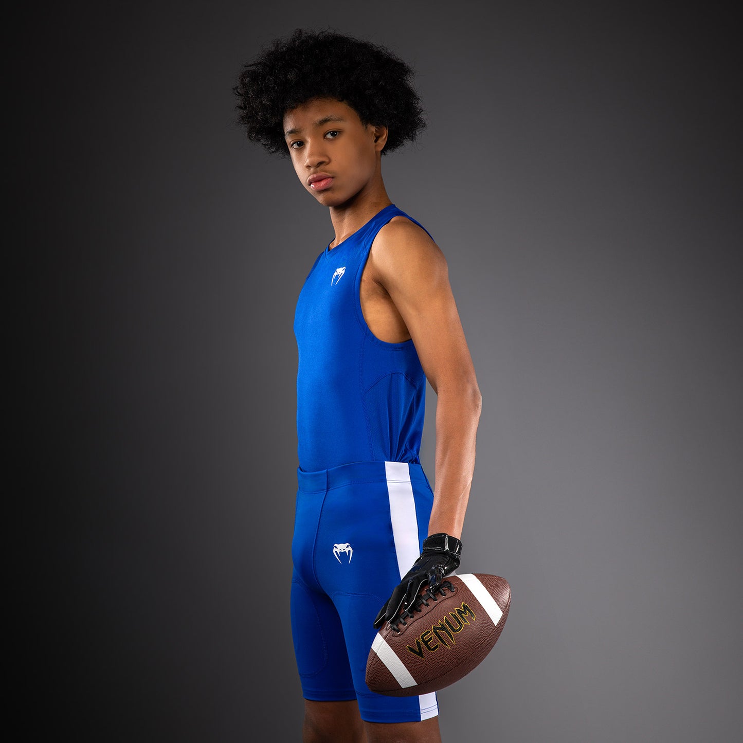 Venum Elite Football Camiseta de Compresión Sin Mangas para Niños - Azul Real