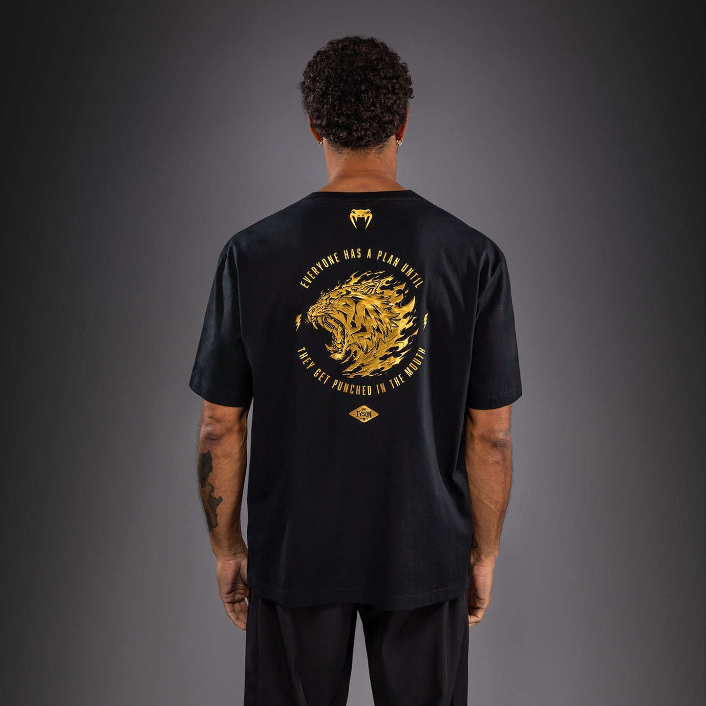 Venum x Mike Tyson Tiger Camiseta Tiger - Negro/Oro