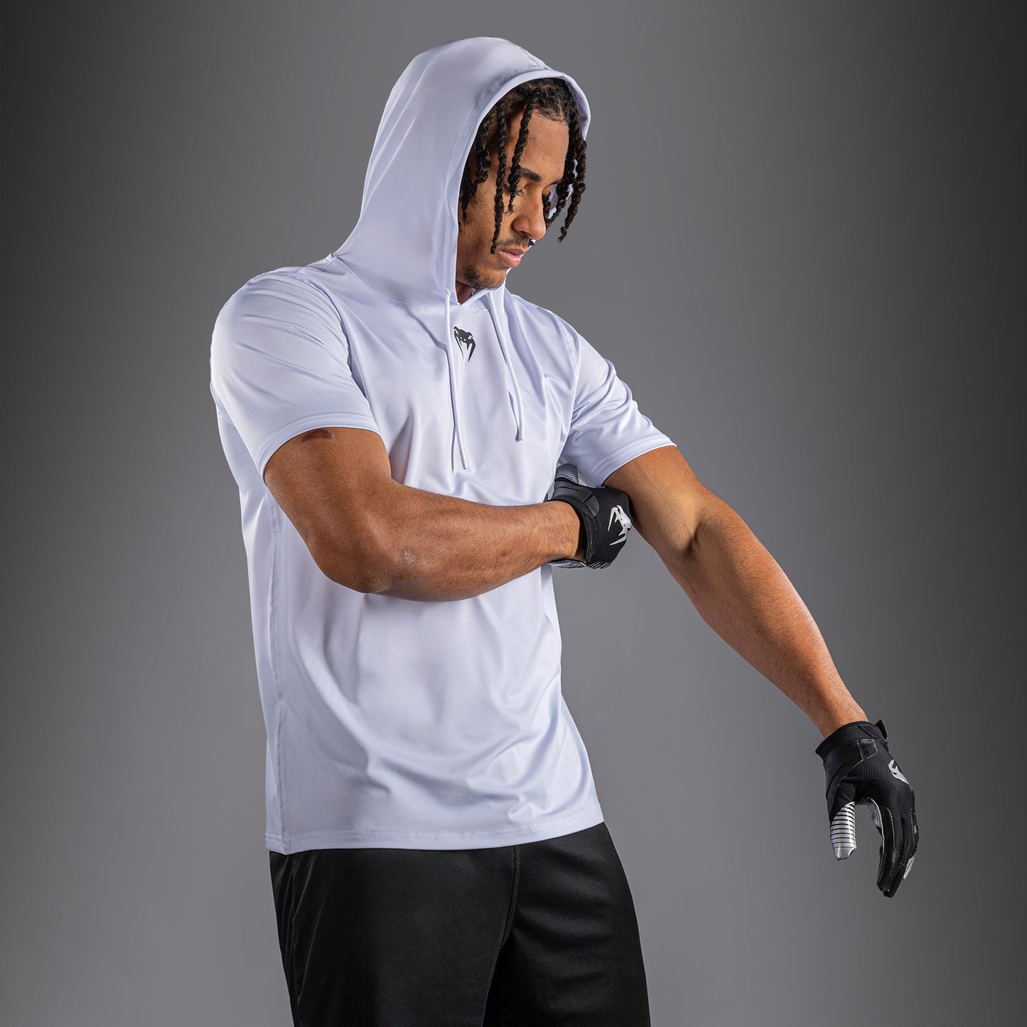 Venum Elite Sudadera Dry-Tech Manga Corta - Blanco