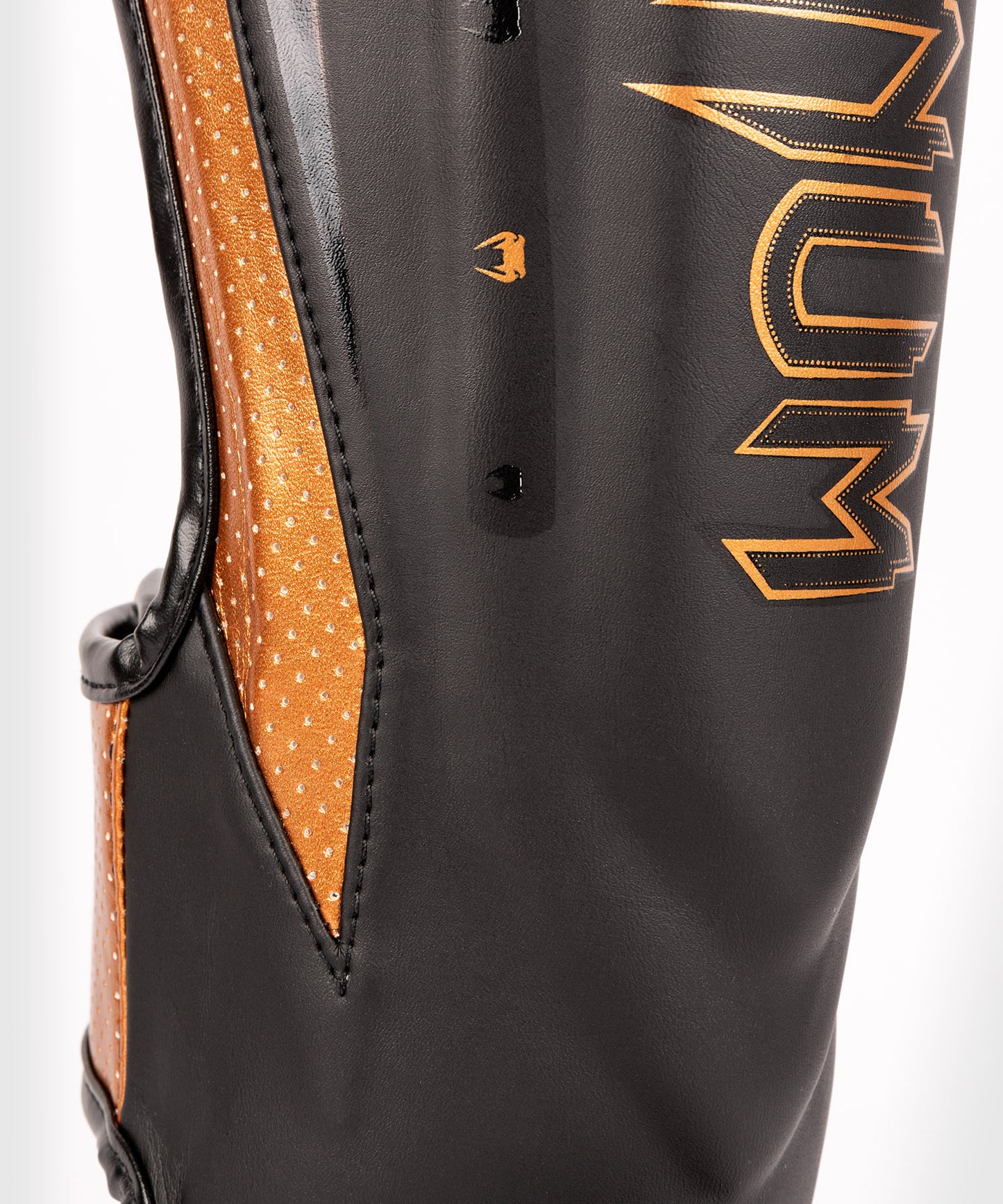 Espinilleras Venum Elite Evo - Negro/Bronce