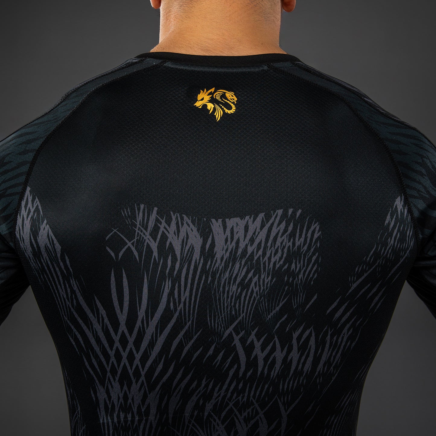Venum x Chimaev Rashguard de Manga Larga  - Negro/Gris