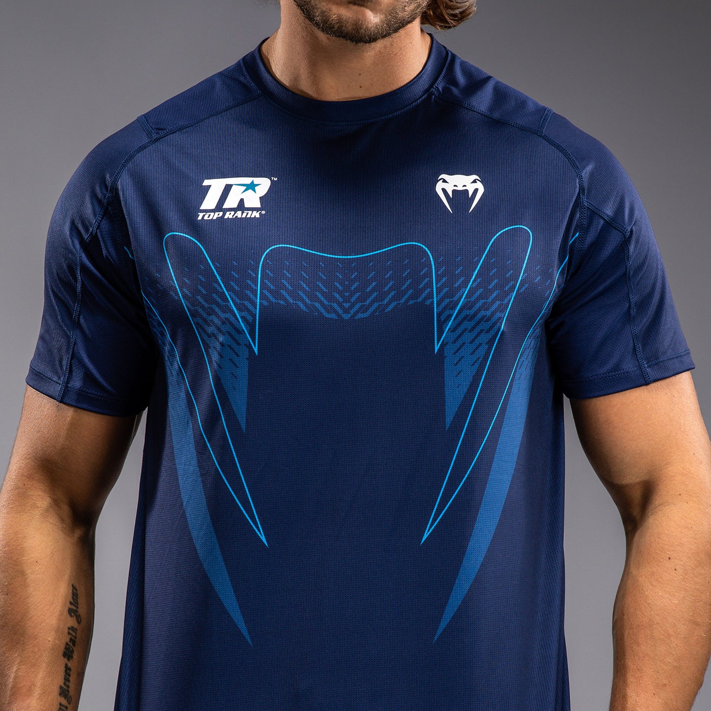 Venum x Top Rank Original Camiseta Dry-Tech para Hombre - Azul Marino